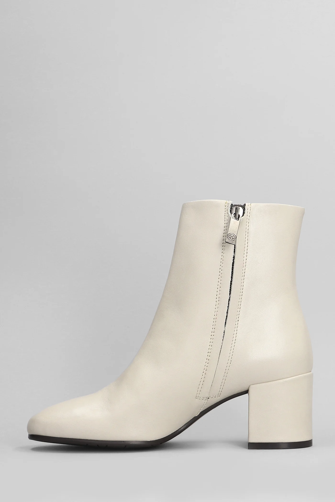 Amber Daily High heels Ankle boots in beige leather - Image 3