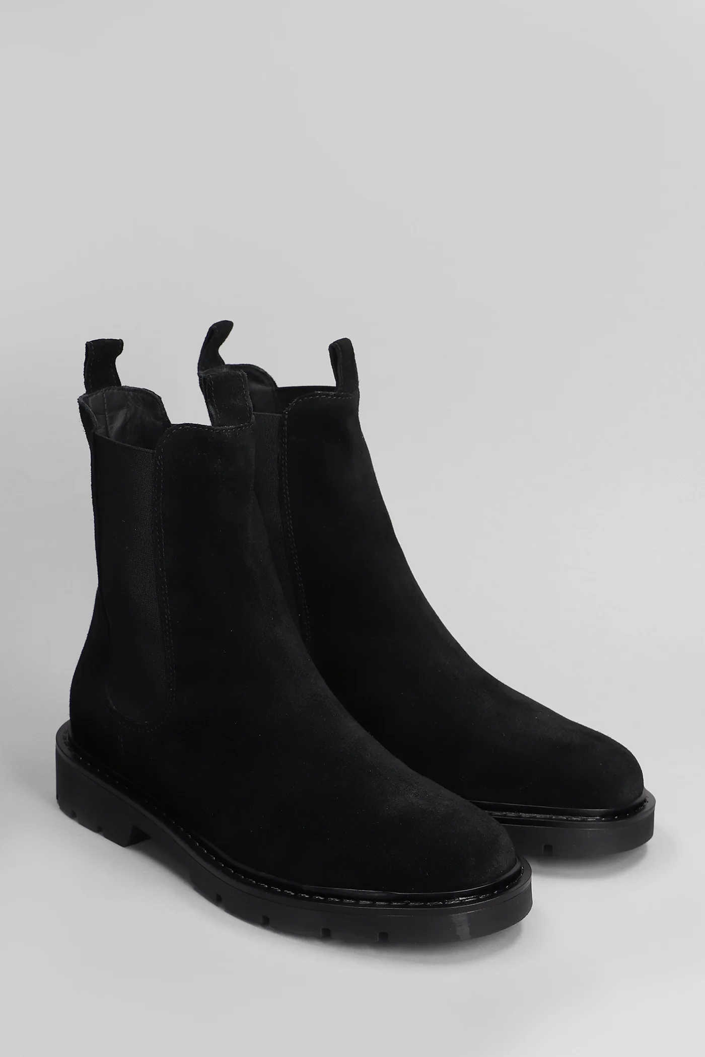 Brit Beat Combat boots in black suede - Image 2
