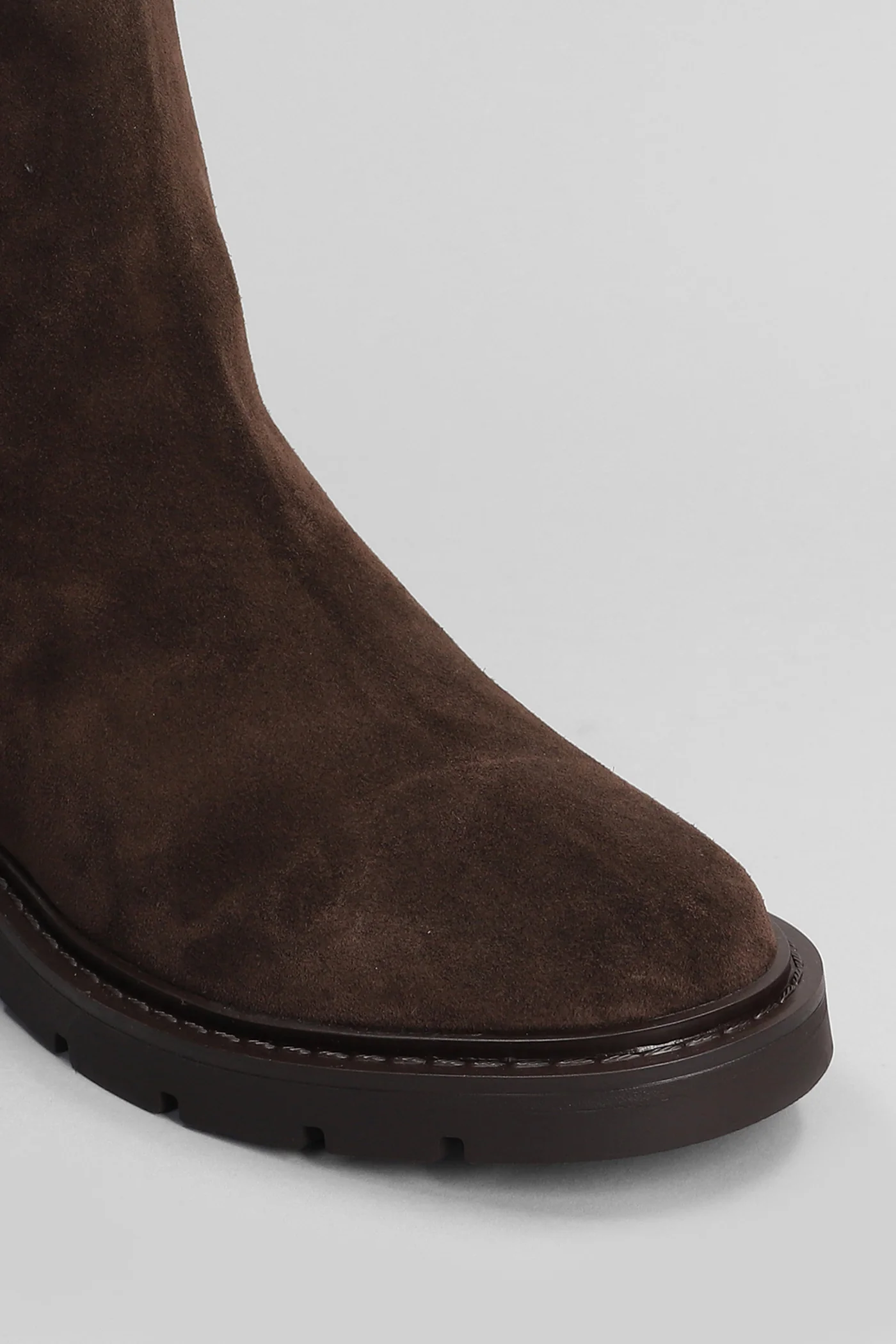 Brit Beat Combat boots in dark brown suede - Image 10