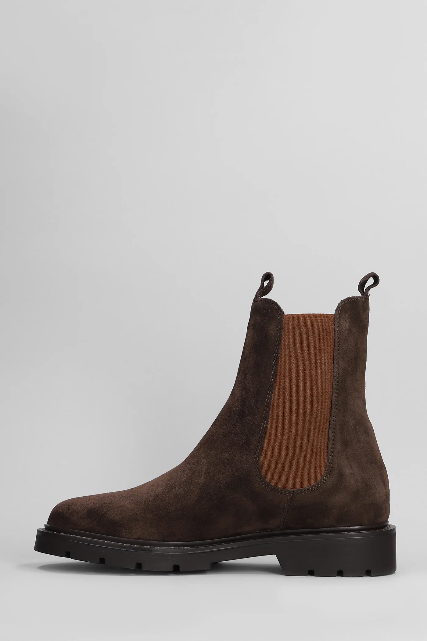 Brit Beat Combat boots in dark brown suede - Image 3