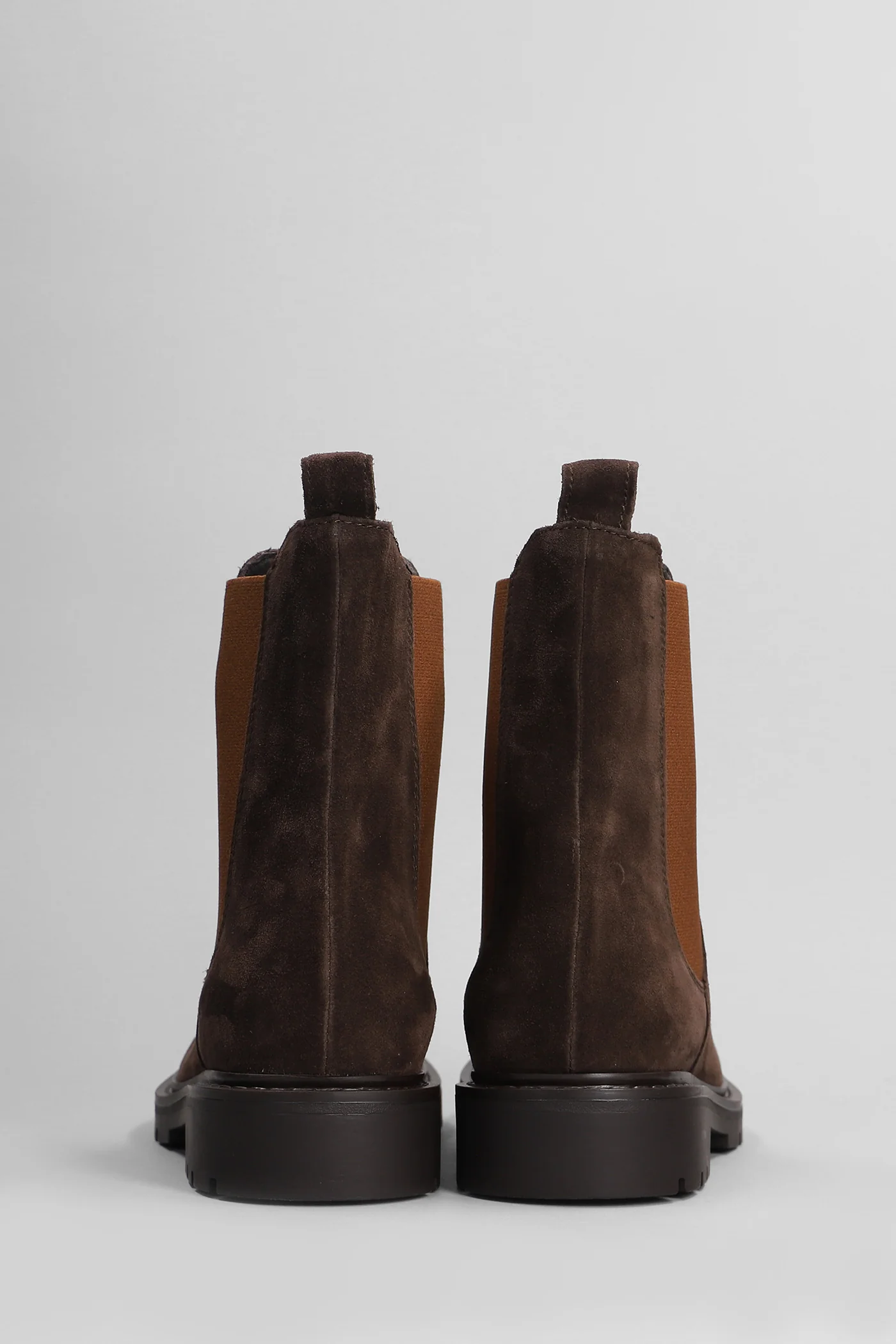Brit Beat Combat boots in dark brown suede - Image 4