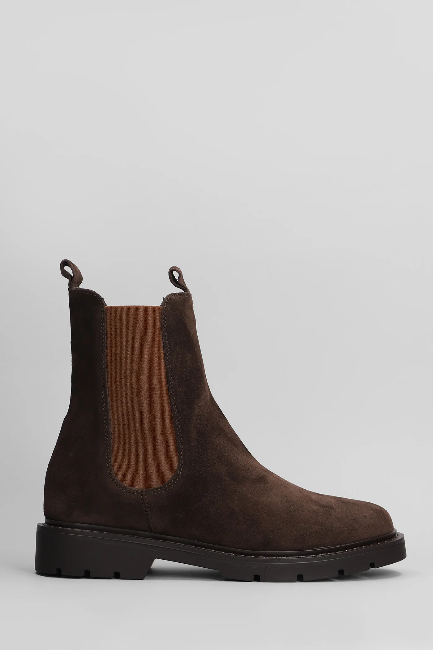 Brit Beat Combat boots in dark brown suede - Image 6