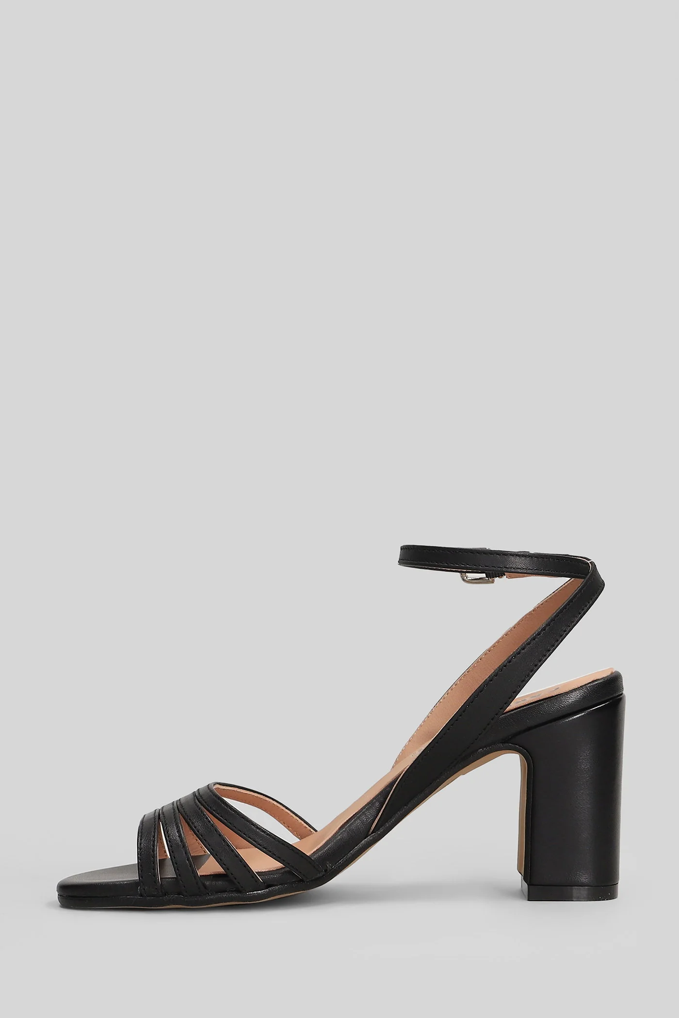 Glory Wave Sandals in black leather - Image 3