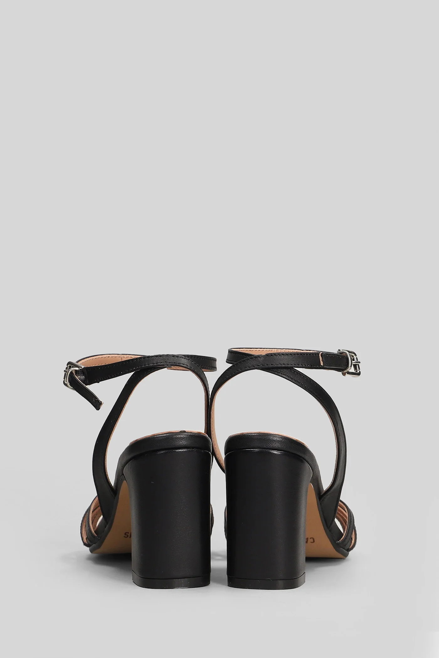 Glory Wave Sandals in black leather - Image 4