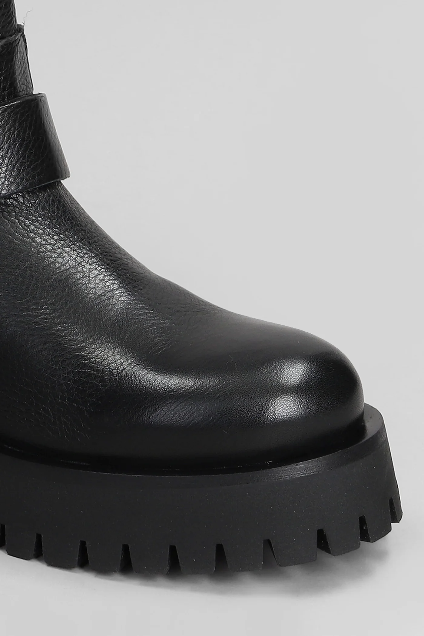 Kerry Buckle Combat boots in black leather - Image 5