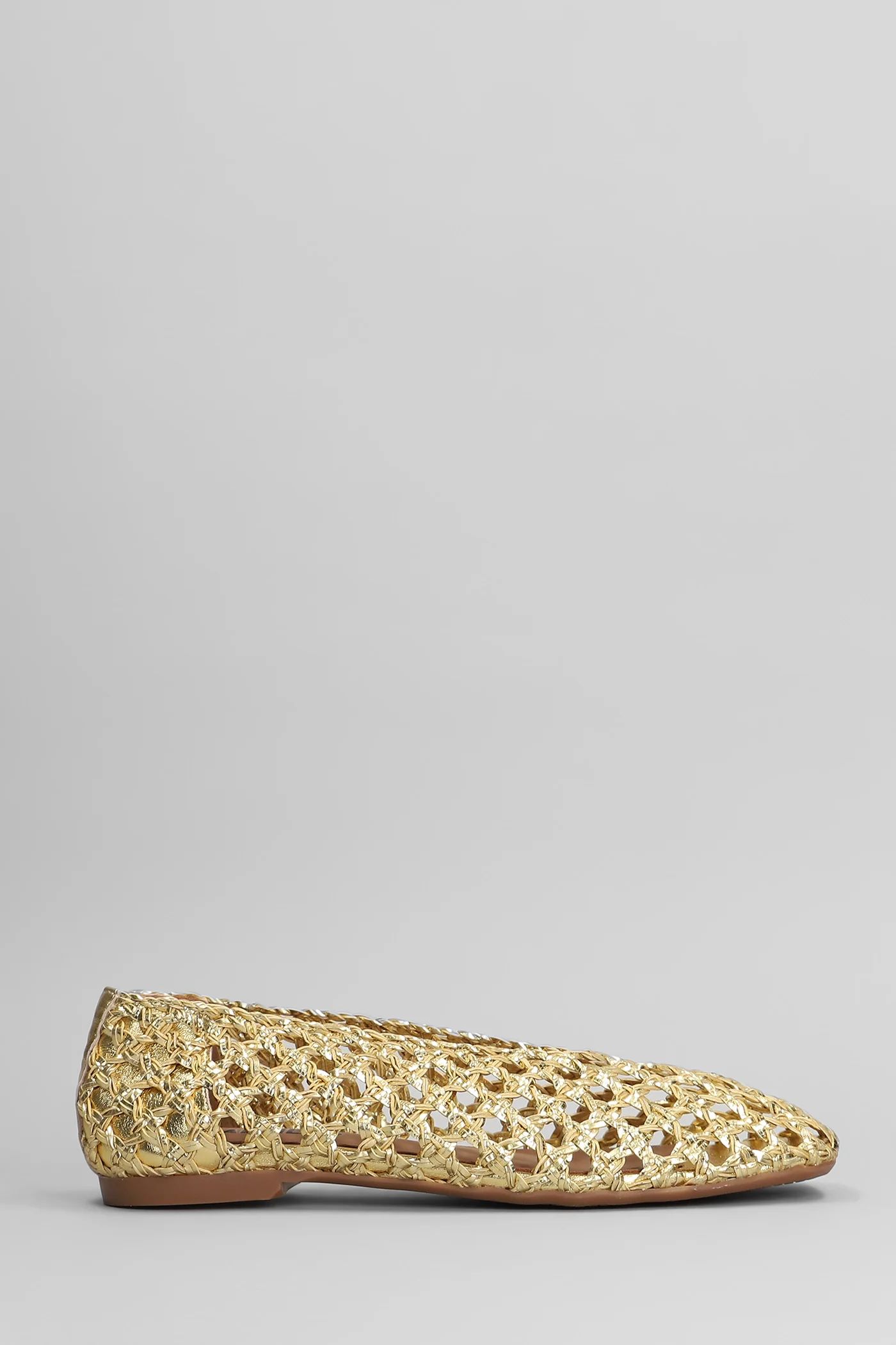 Maya Plait Ballet flats in gold leather