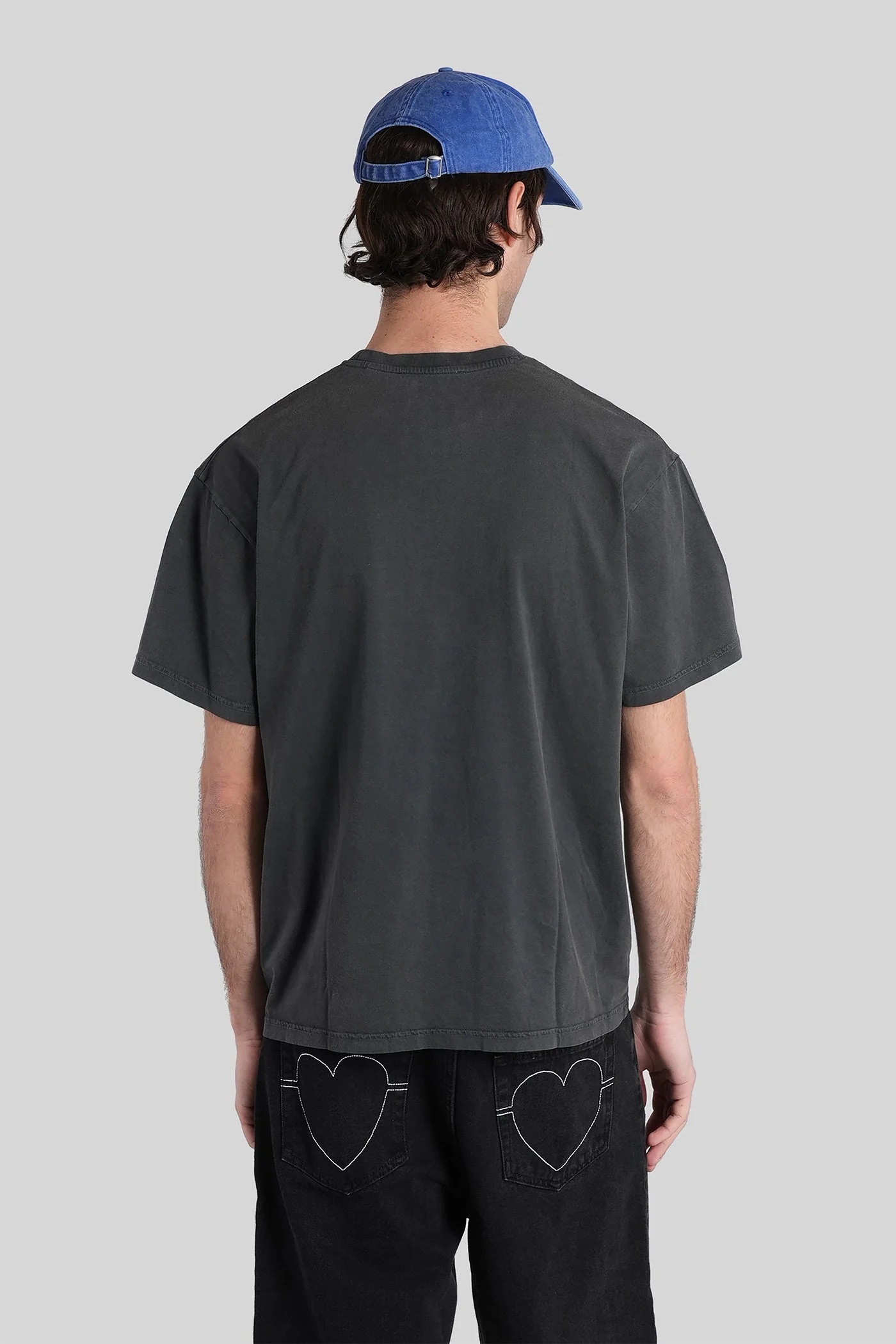 T-Shirt in black cotton - Image 3