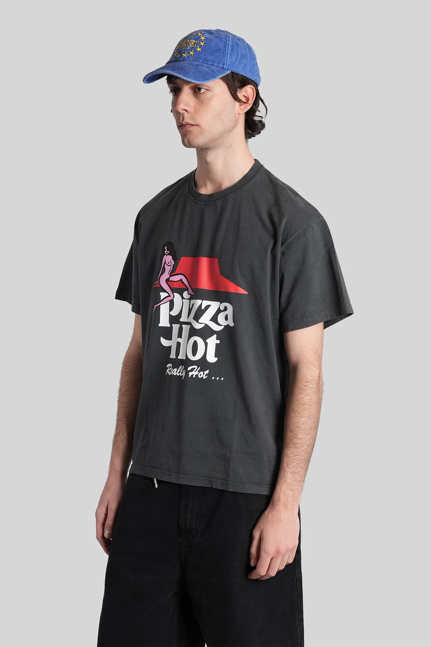 T-Shirt in black cotton - Image 4