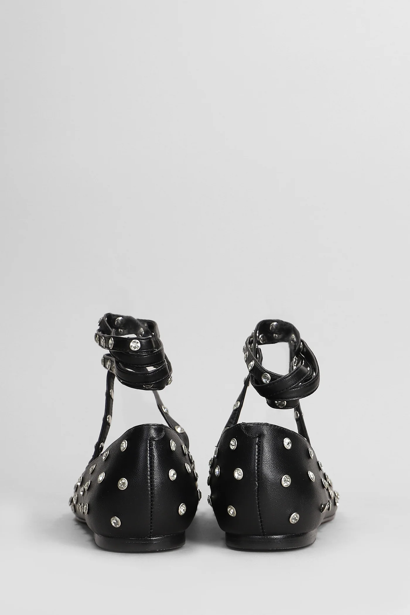 Ballet flats in black leather - Image 4