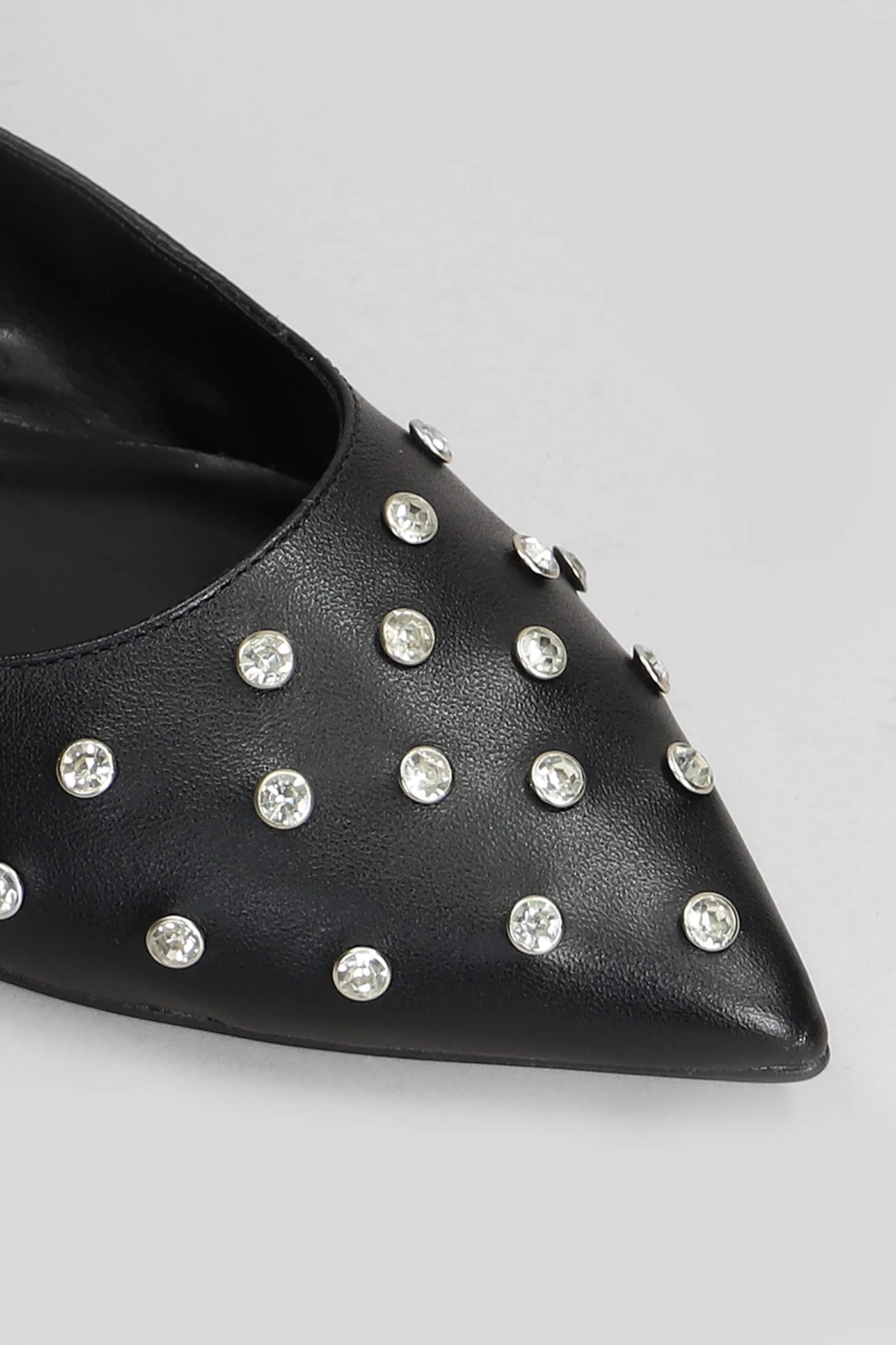 Ballet flats in black leather - Image 5