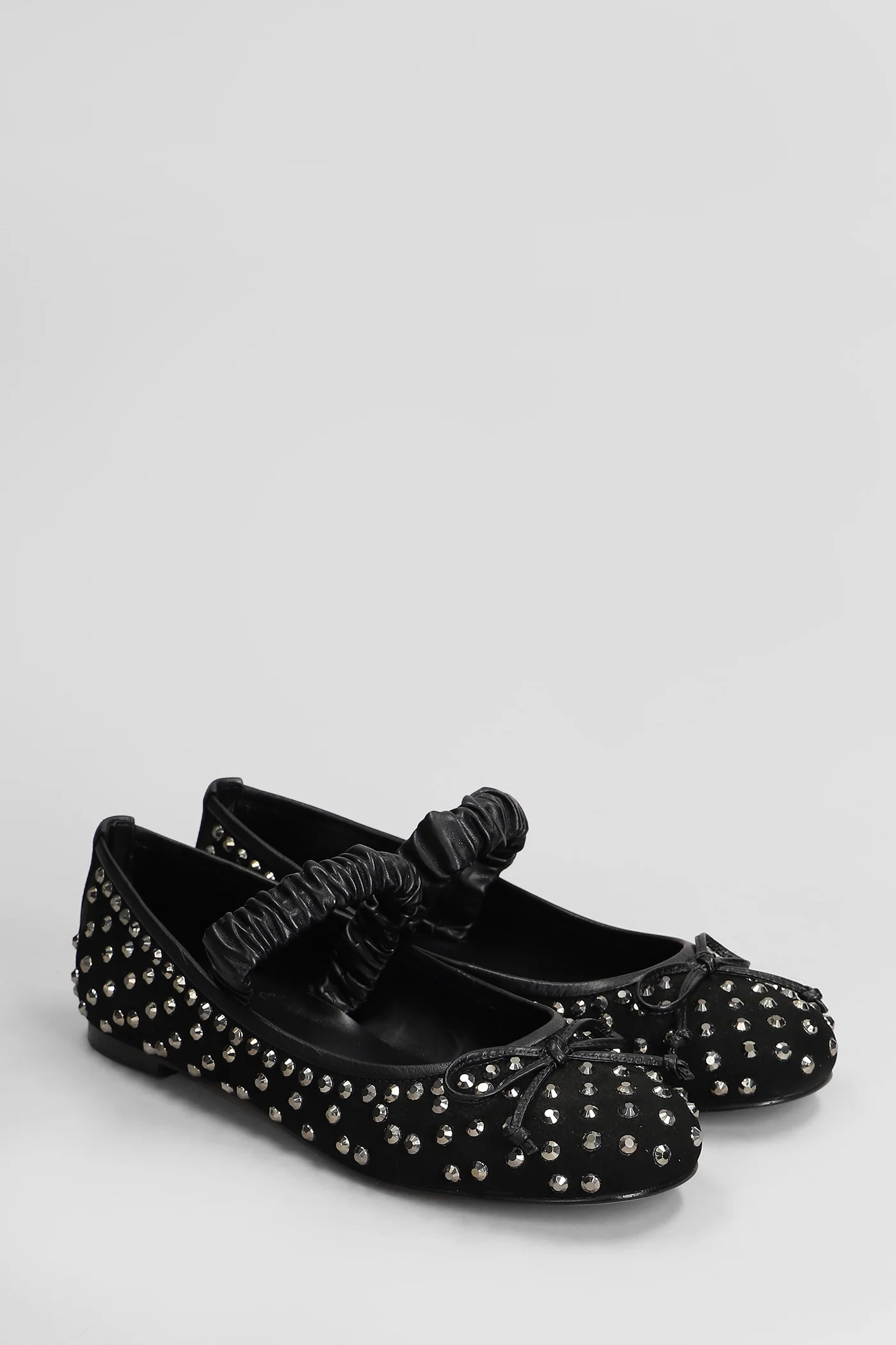 Ballet flats in black nubuck - Image 2