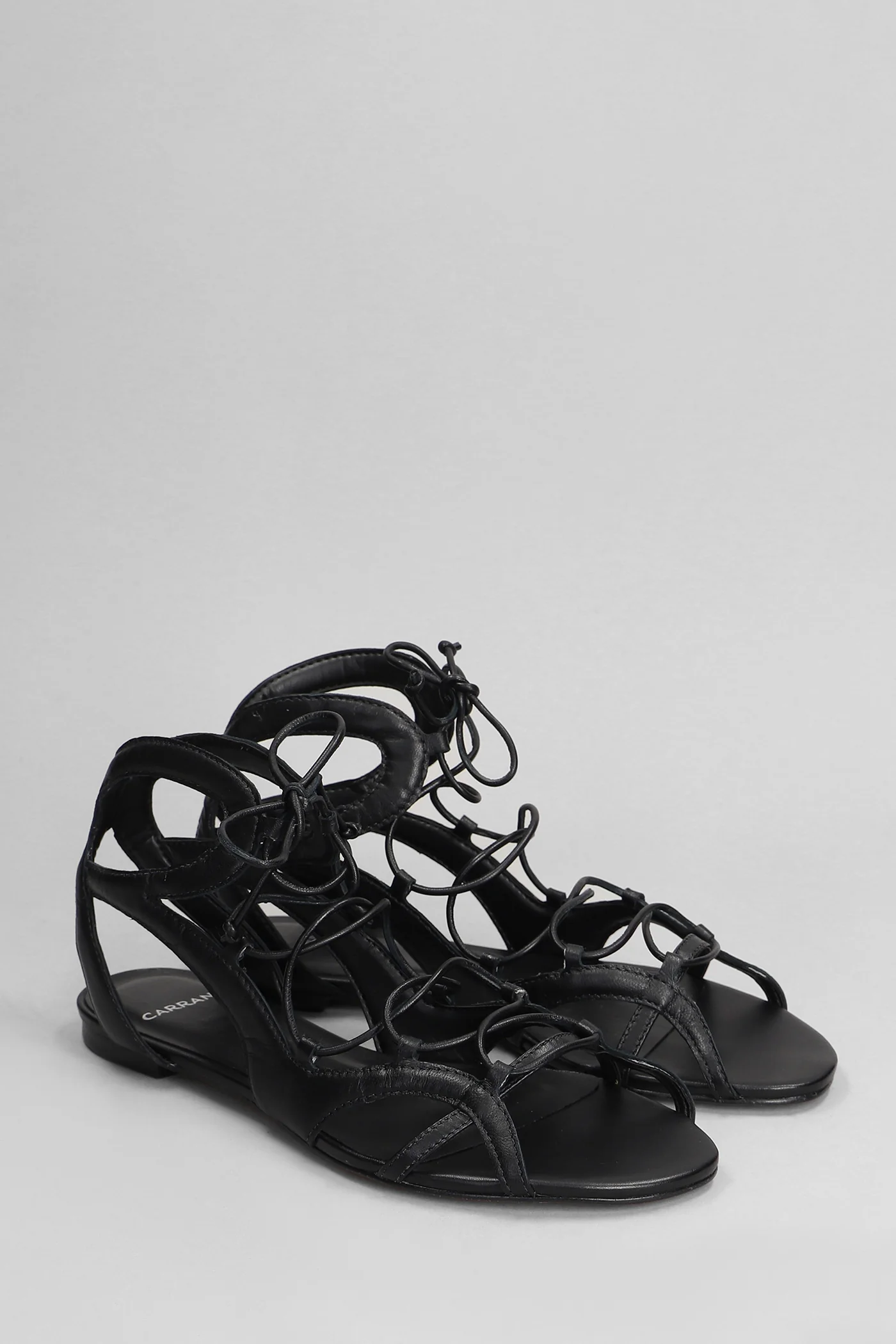 Flats in black leather - Image 2
