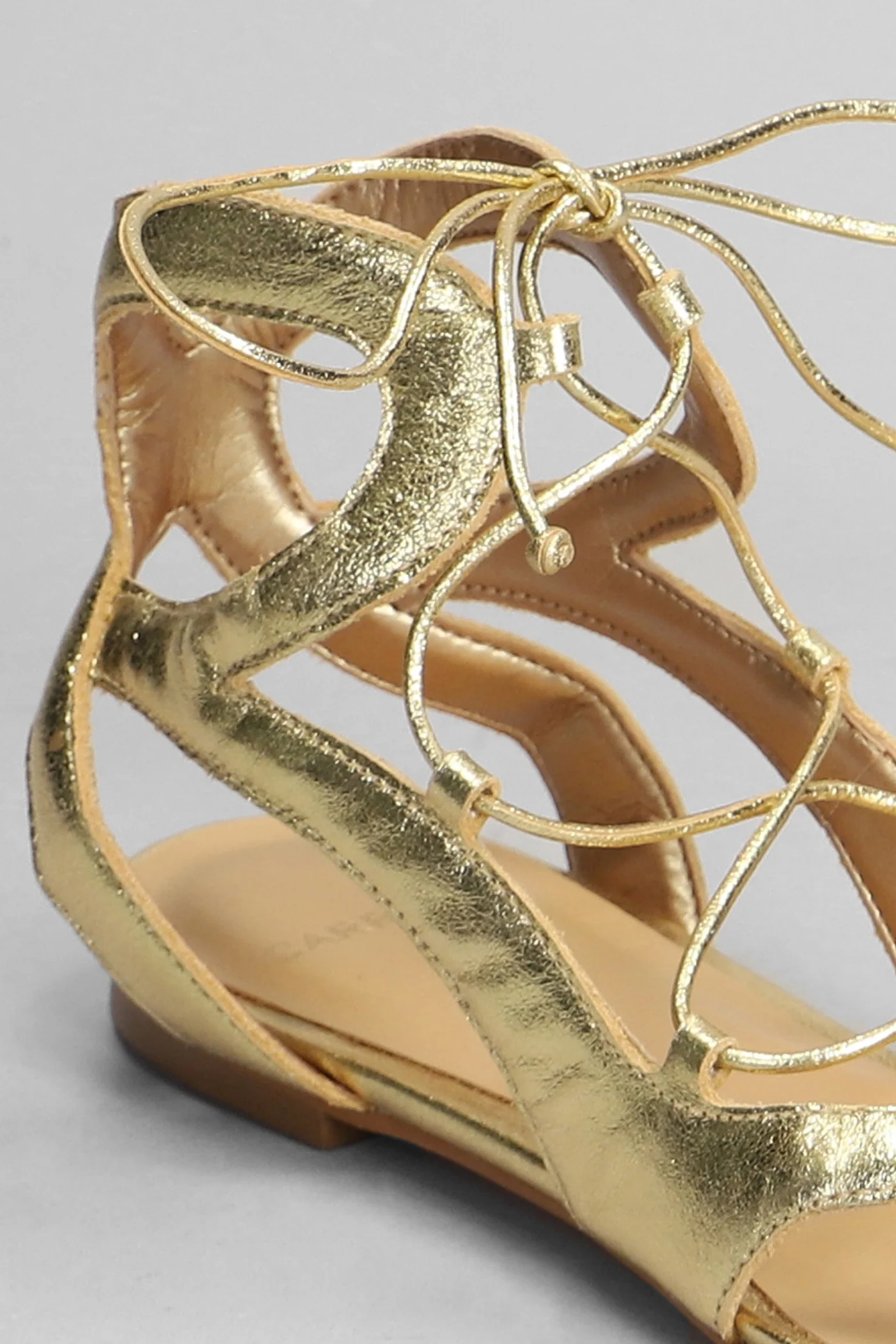 Flats in gold leather - Image 5