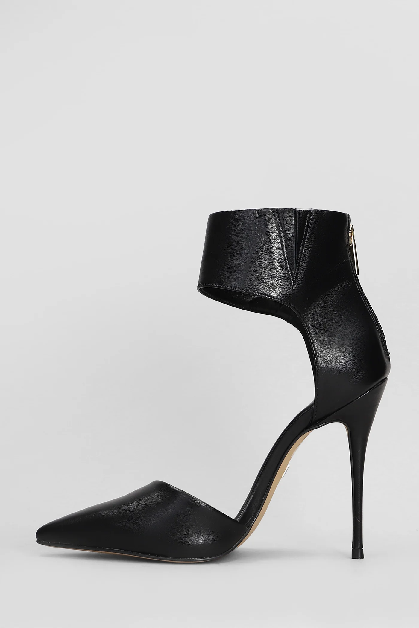 Pumps in black leather - Image 3