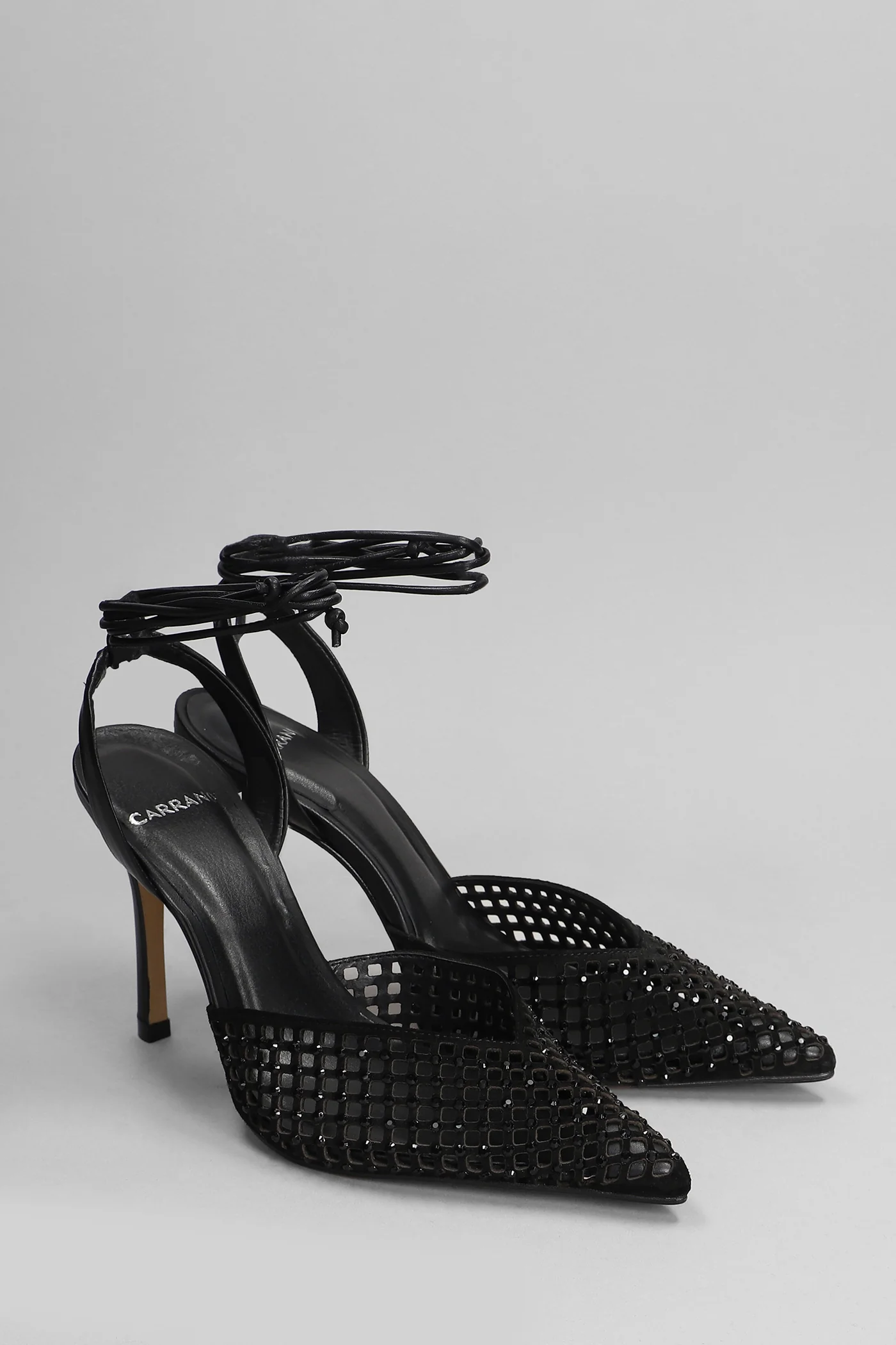 Pumps in black suede and leather - Image 2