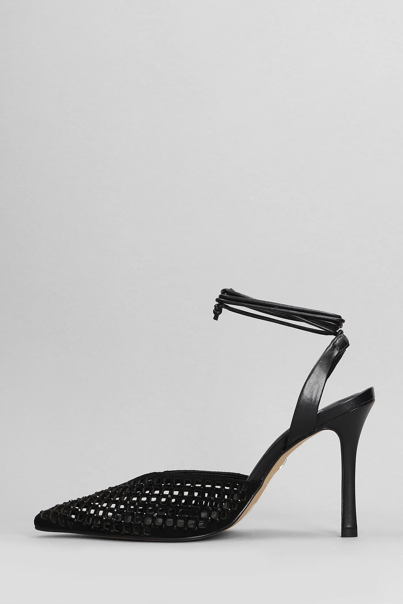 Pumps in black suede and leather - Image 3
