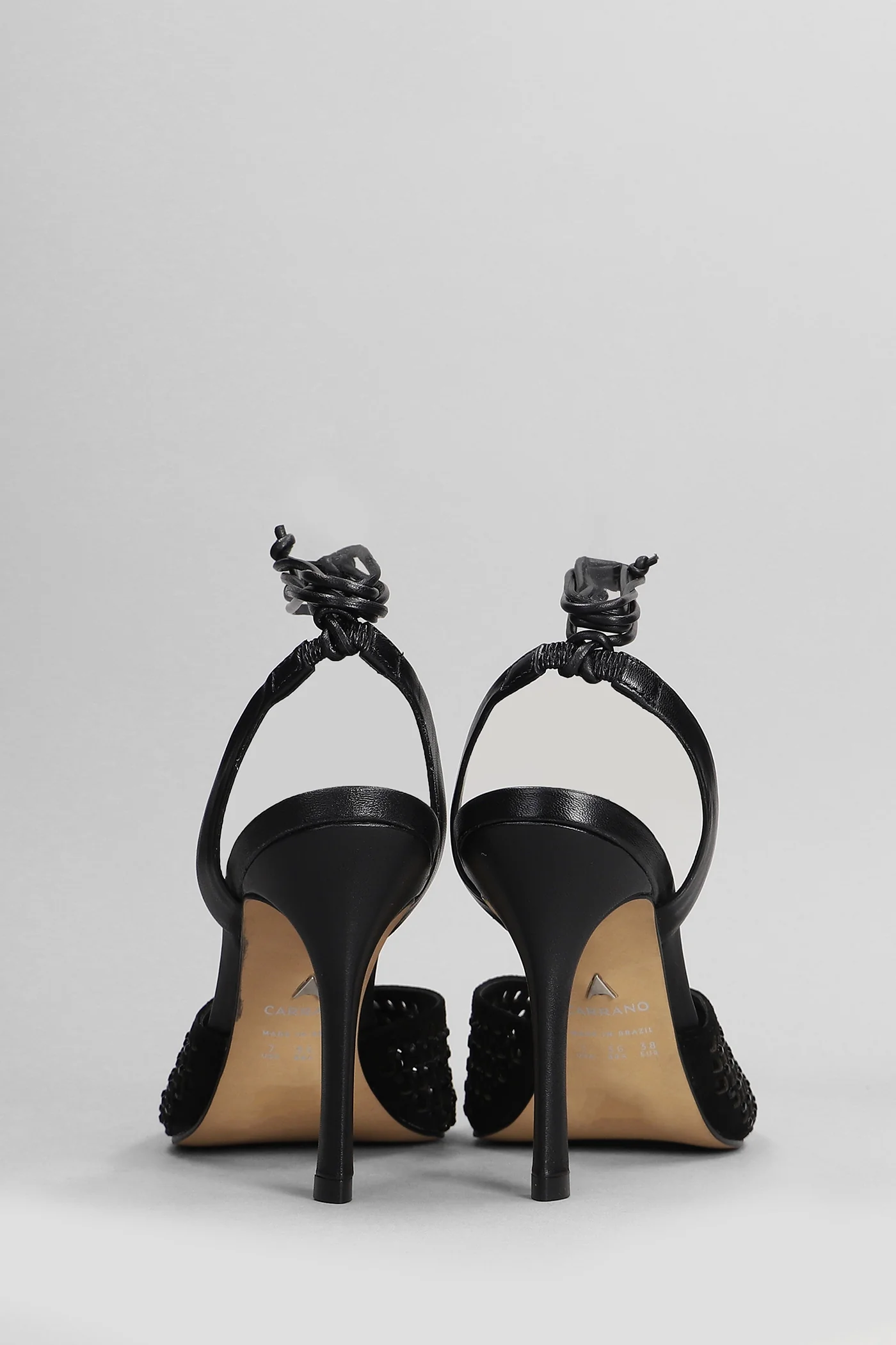 Pumps in black suede and leather - Image 4