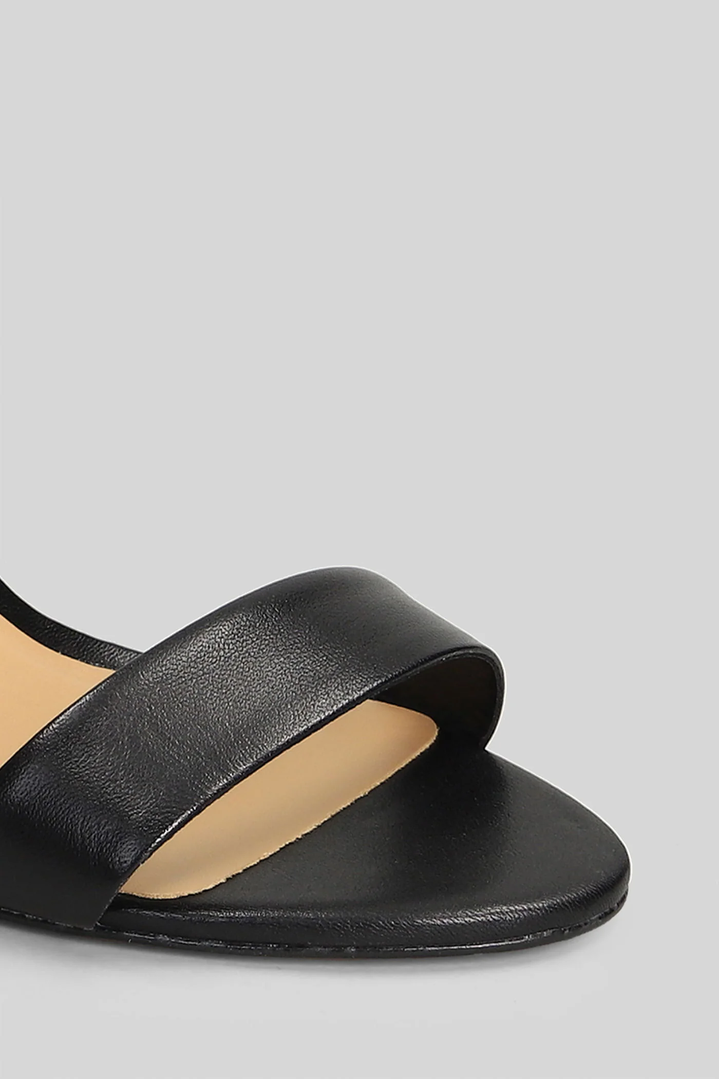 Sandals in black leather - Image 5