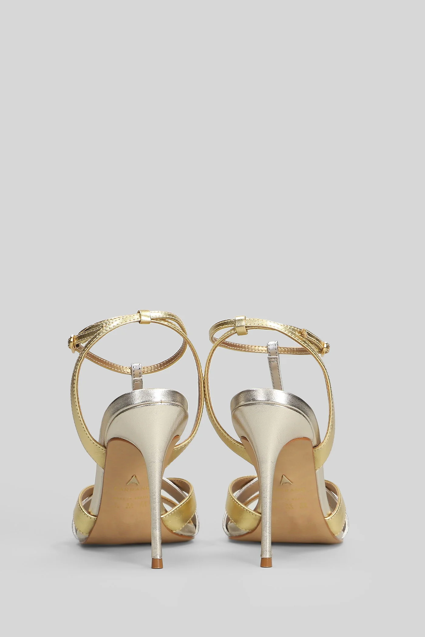 Sandals in gold leather - Image 4