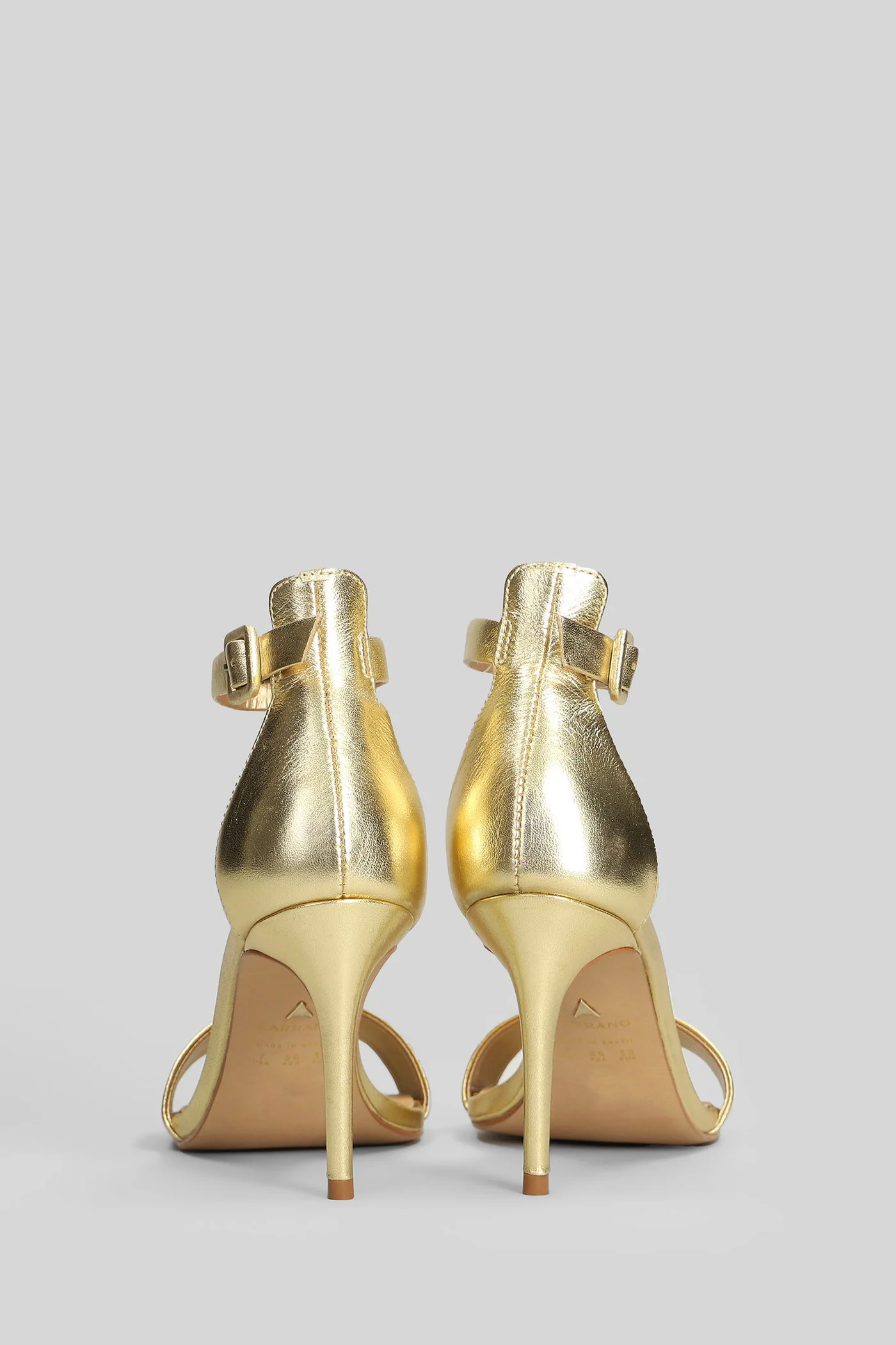 Sandals in gold leather - Image 4