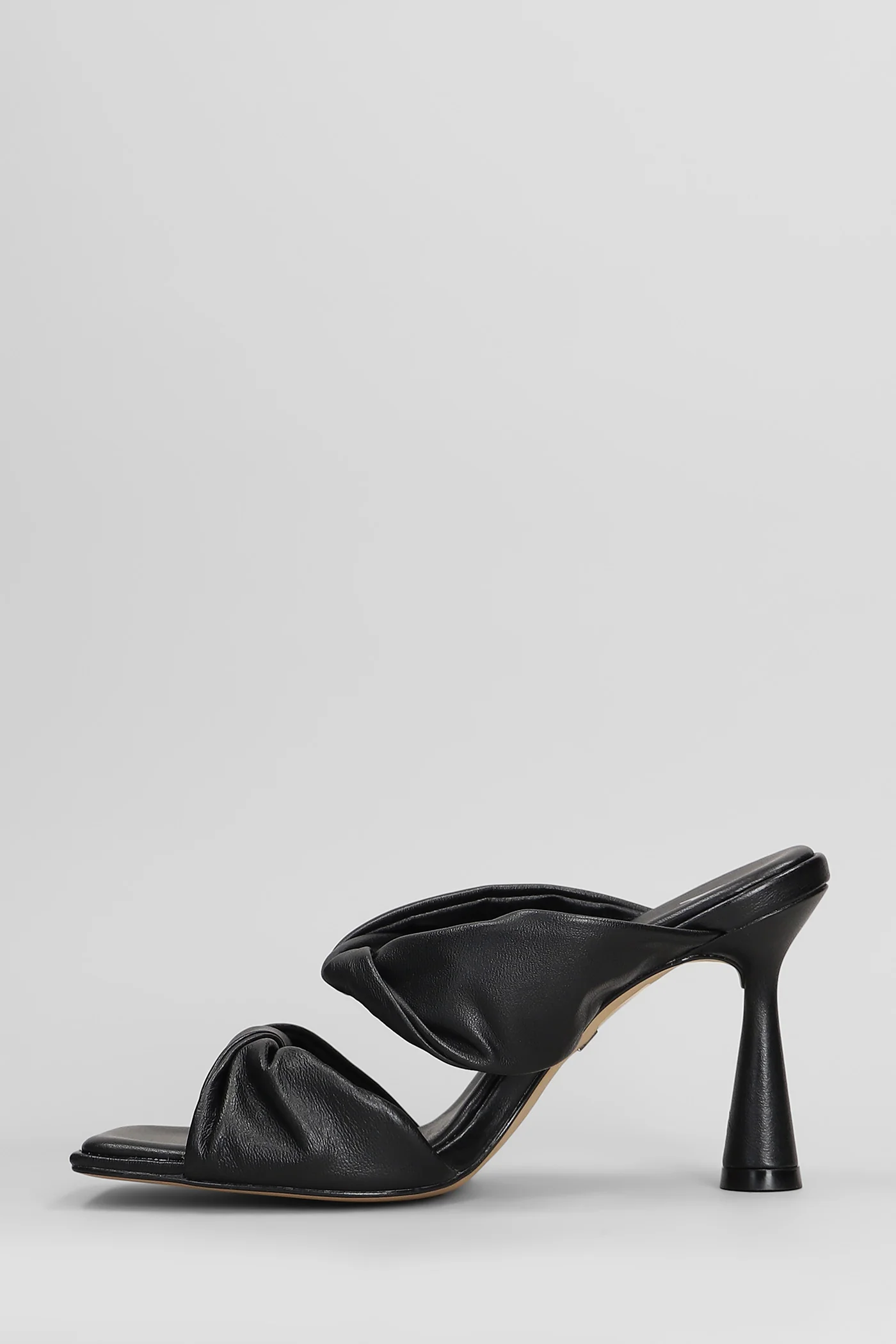 Slipper-Mule in black leather - Image 3