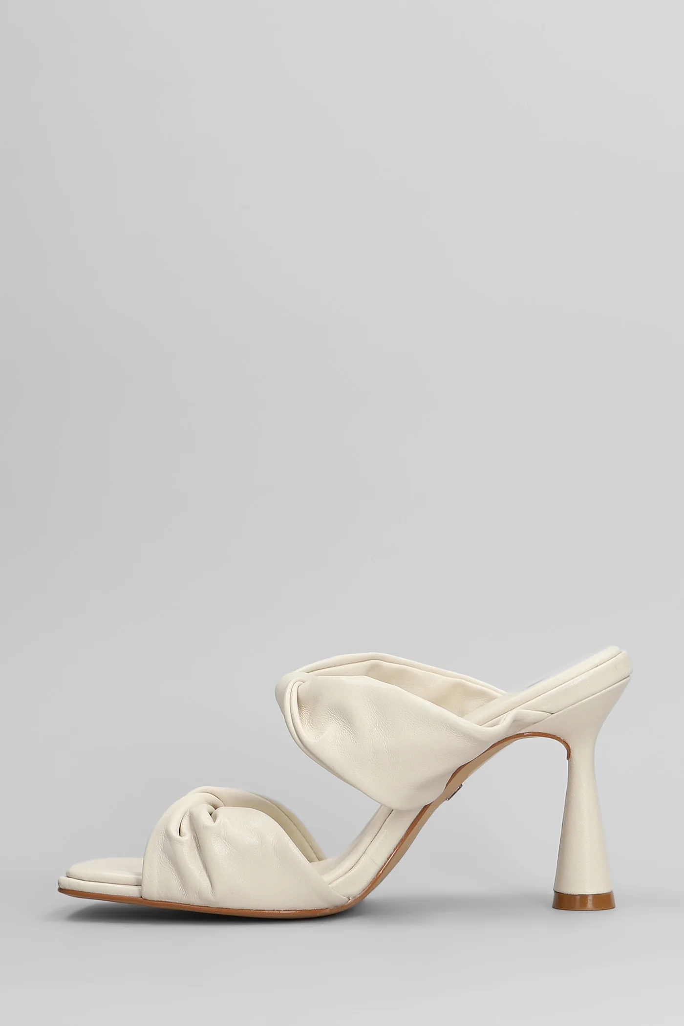 Slipper-Mule in white leather - Image 3