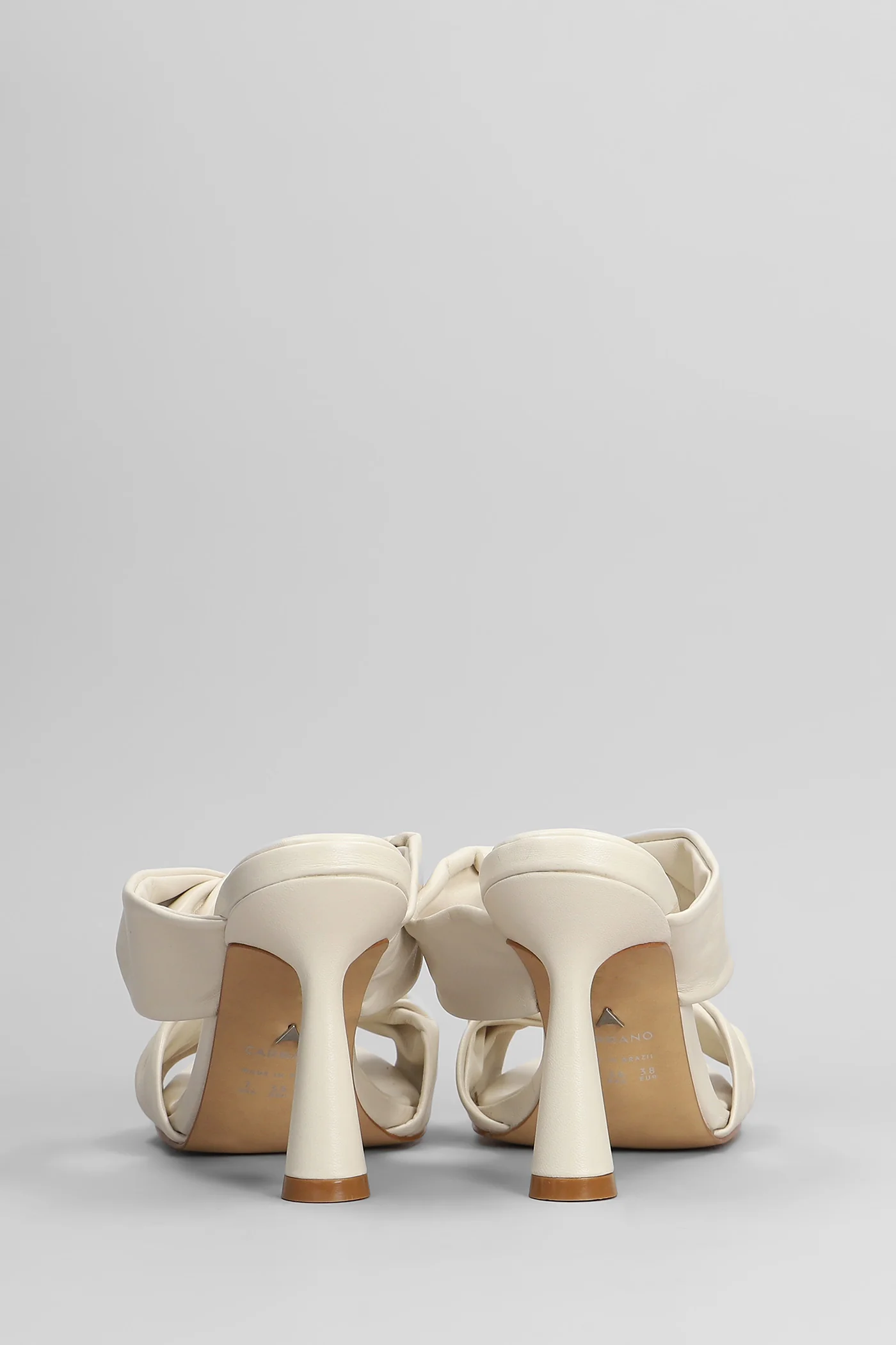 Slipper-Mule in white leather - Image 4