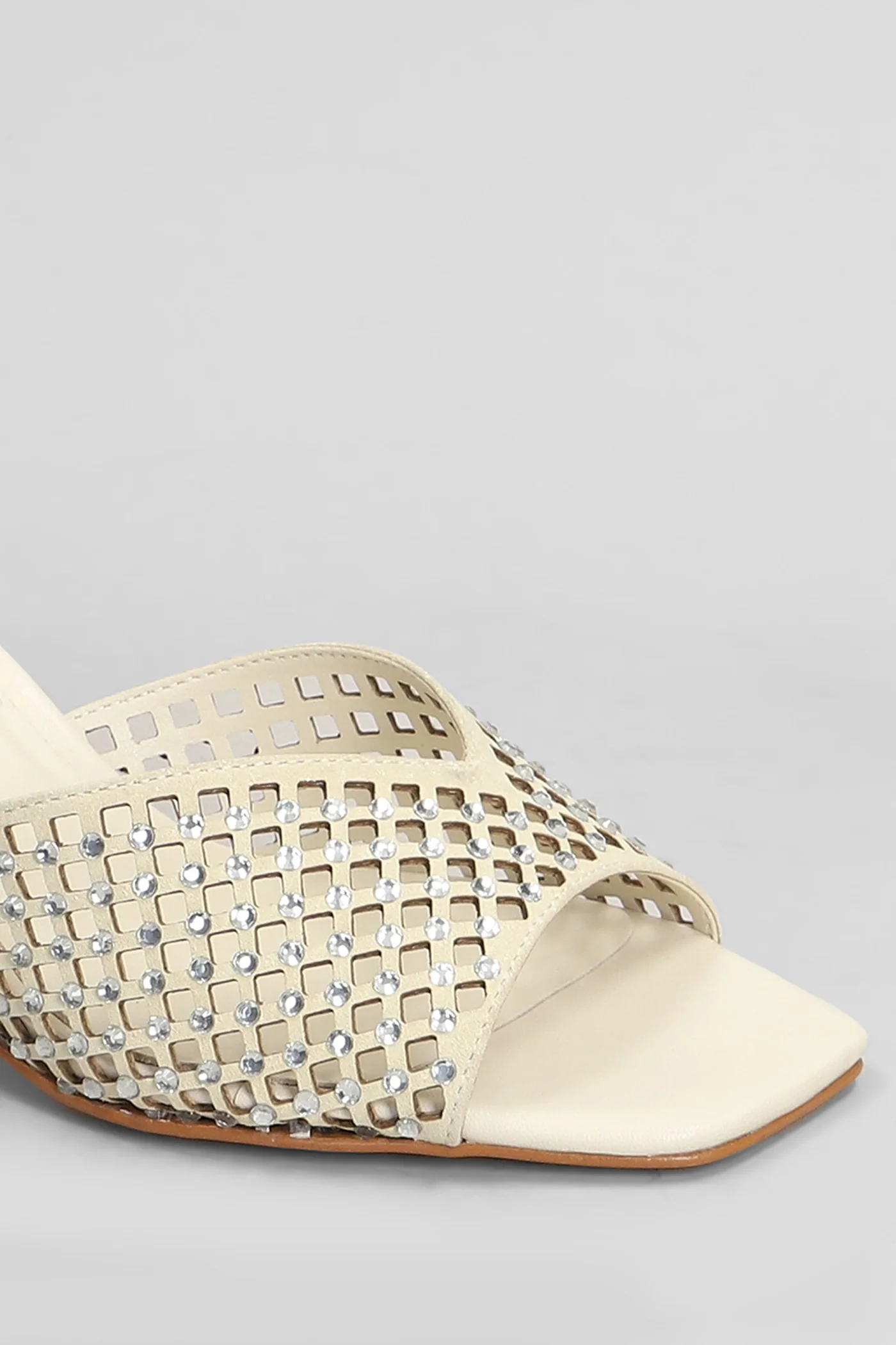 Slipper-Mule in white leather - Image 5