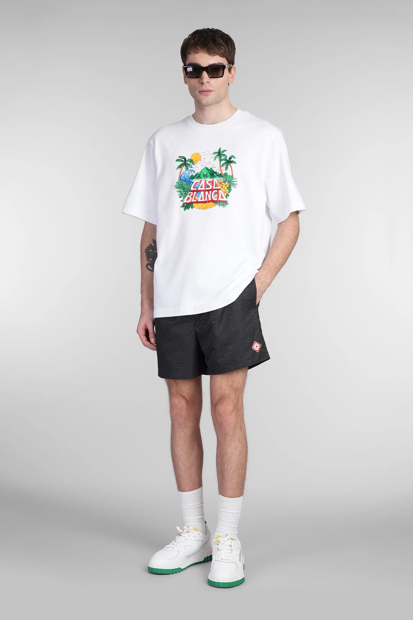 Beachwear in black polyester - Image 2