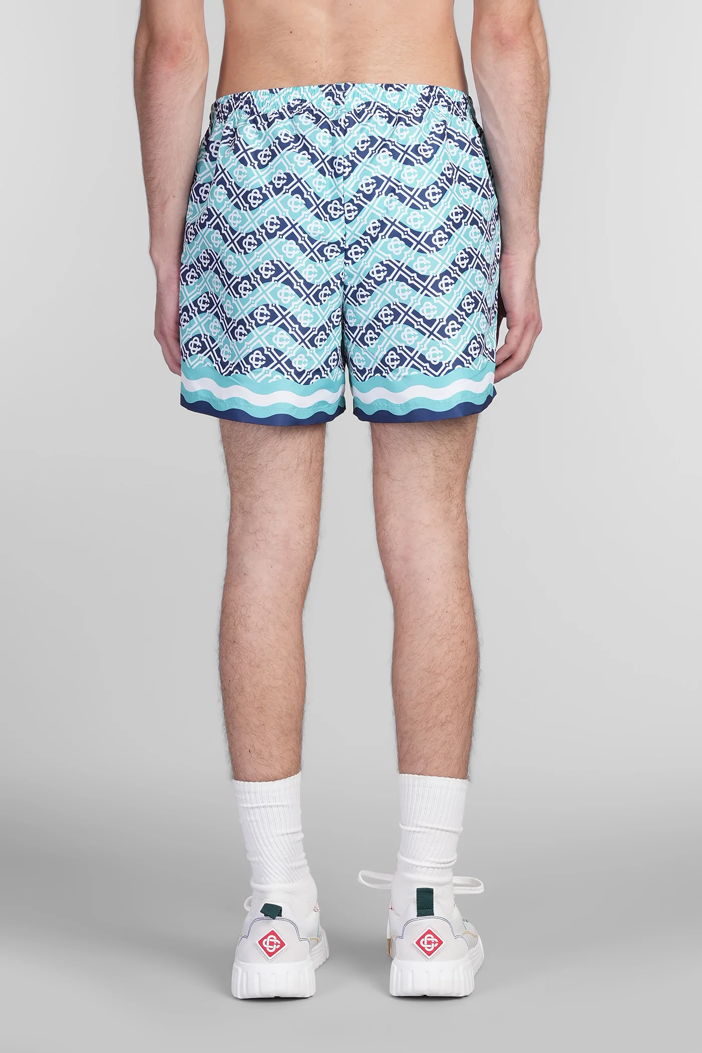 Beachwear in blue polyester - Image 3