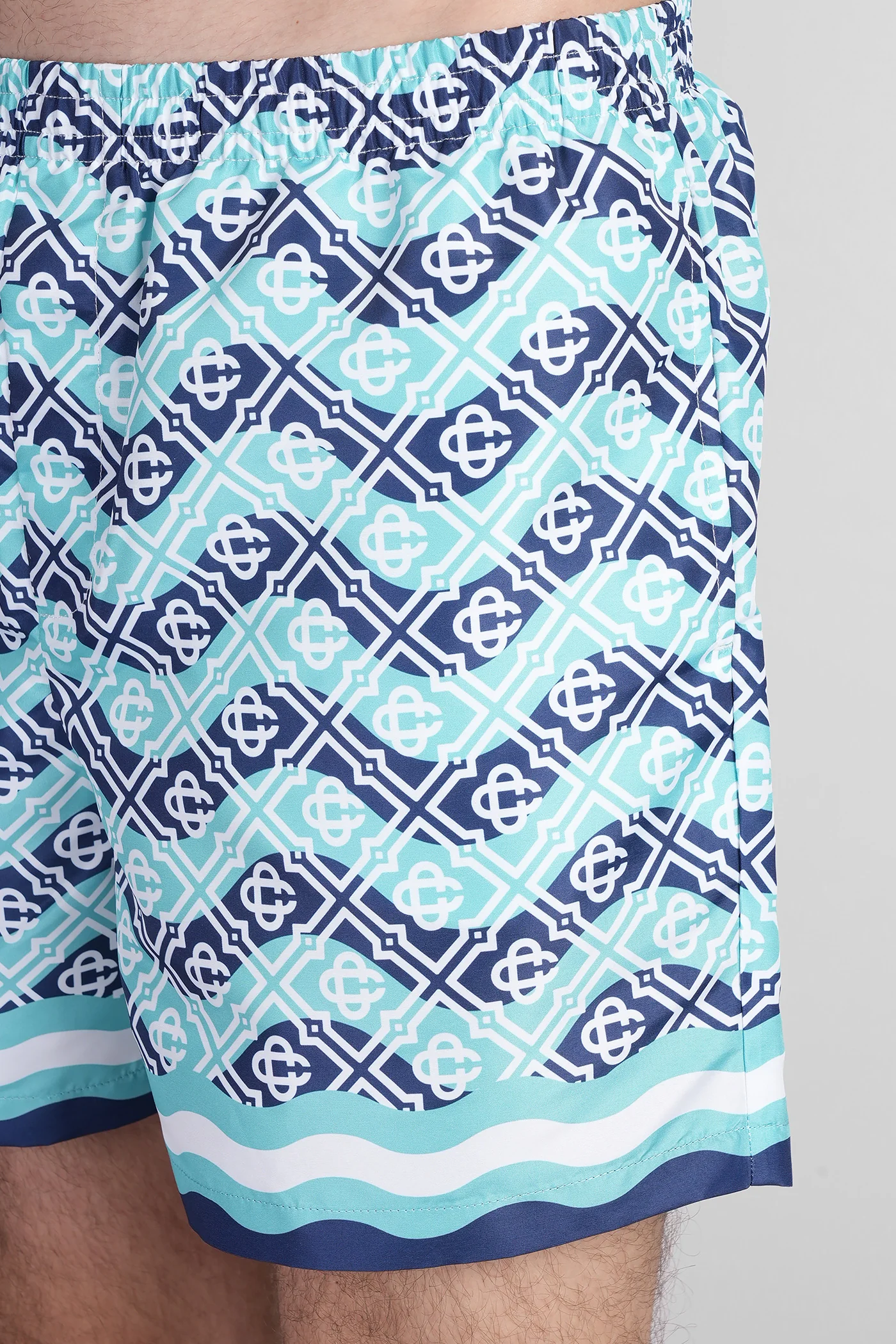 Beachwear in blue polyester - Image 5