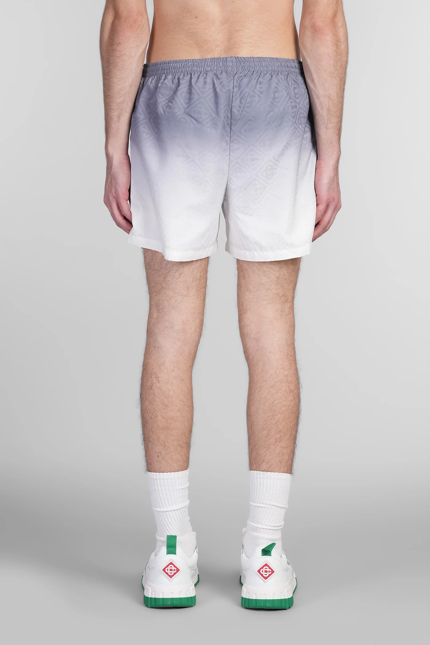 Beachwear in grey polyester - Image 3