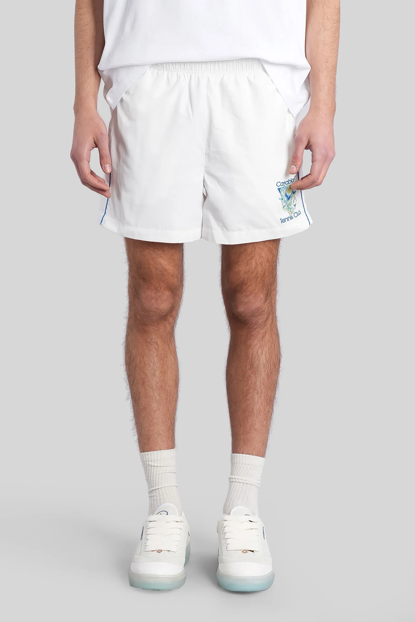 Beachwear in white polyester