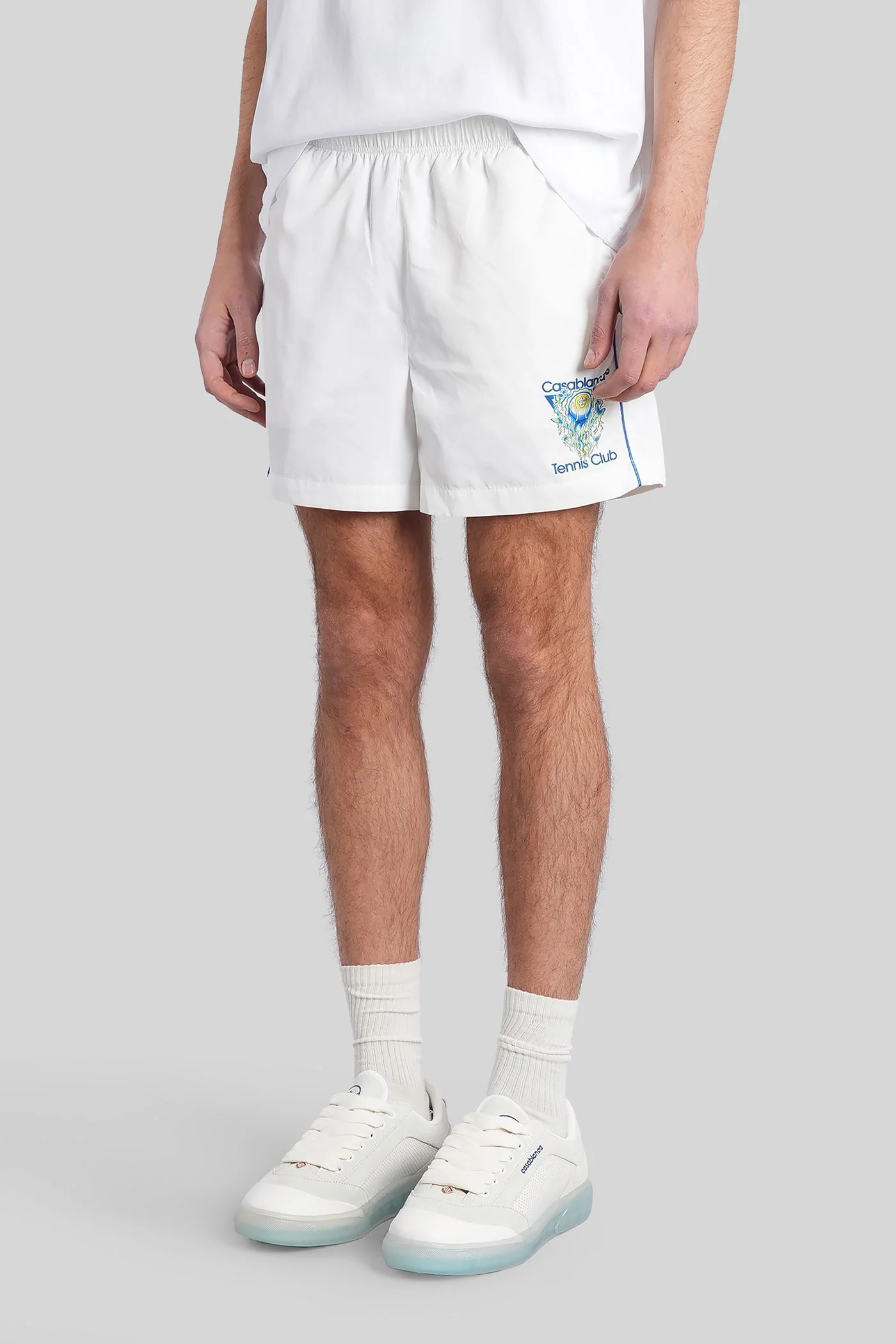 Beachwear in white polyester - Image 4