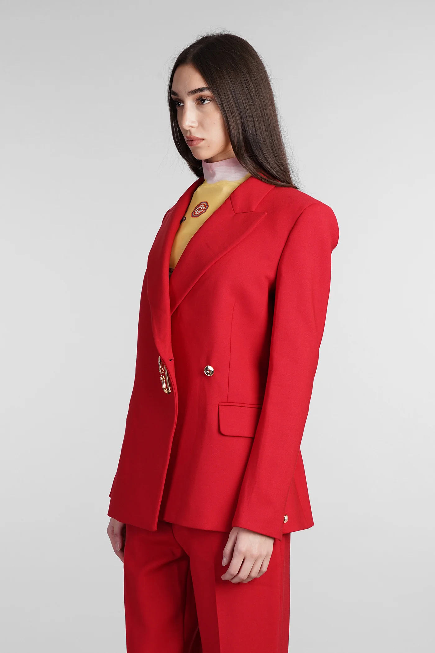 Blazer in red wool - Image 4