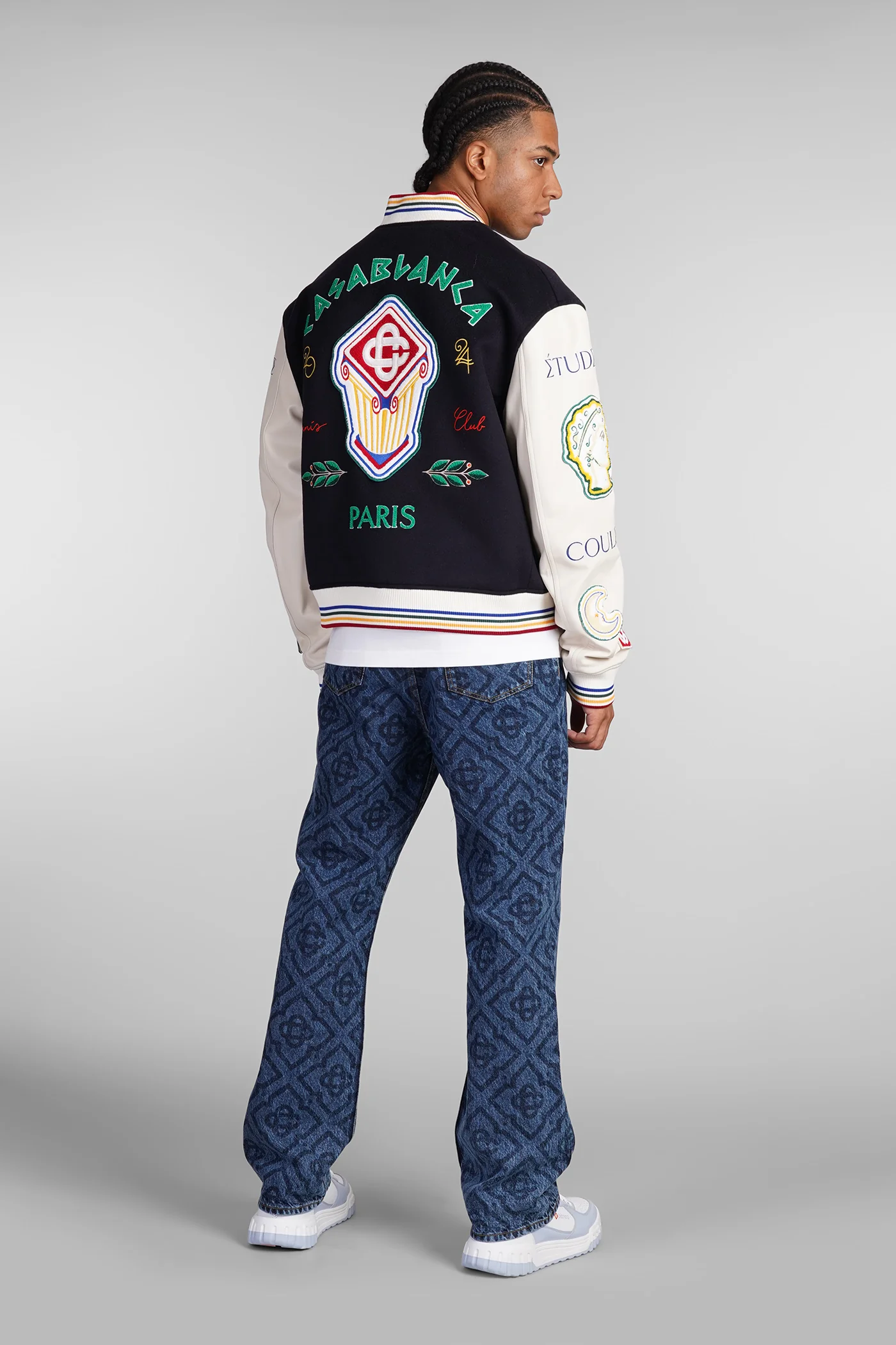Bomber Jacket in blue wool - Image 2