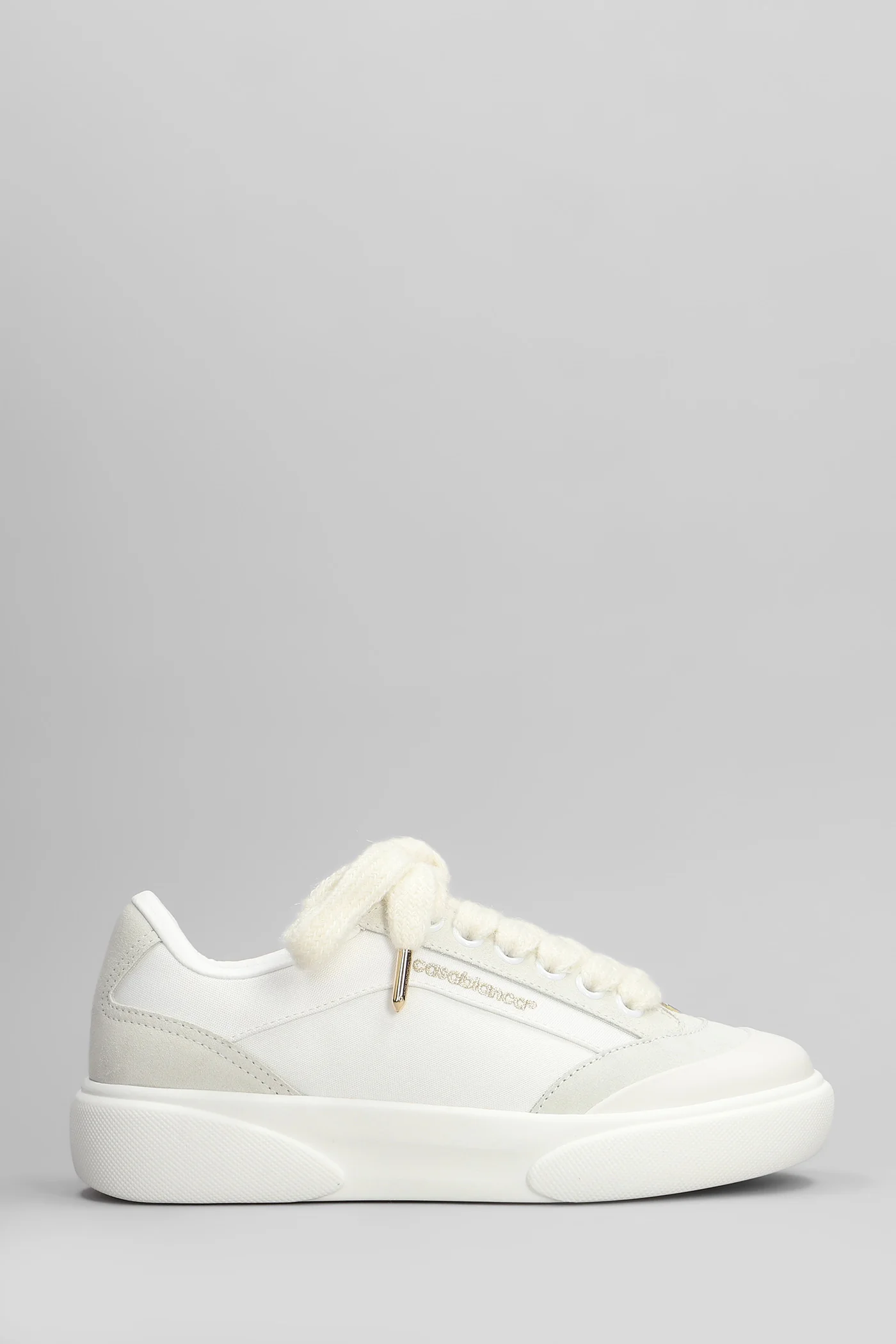 Del mer Sneakers in white suede and leather