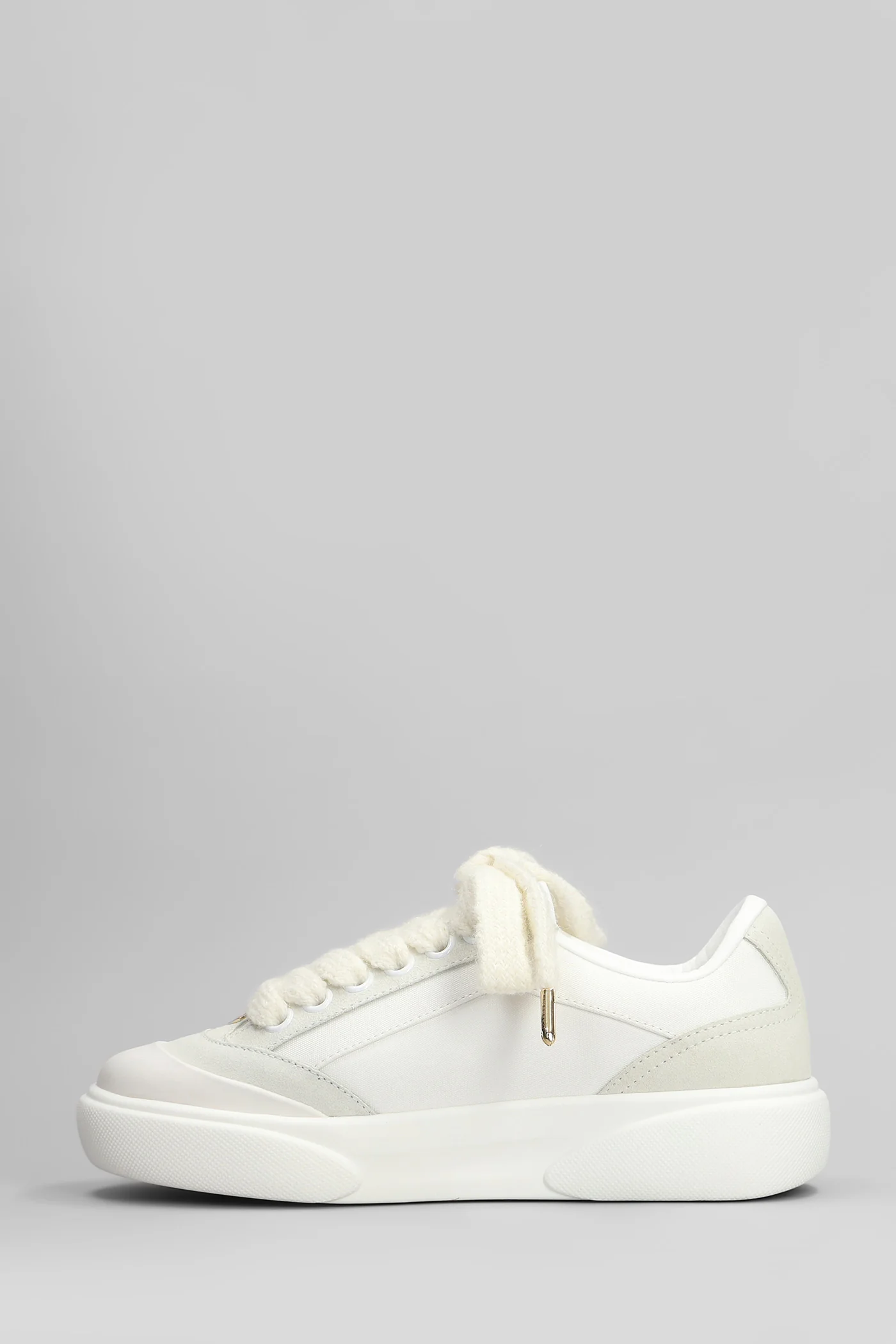 Del mer Sneakers in white suede and leather - Image 3