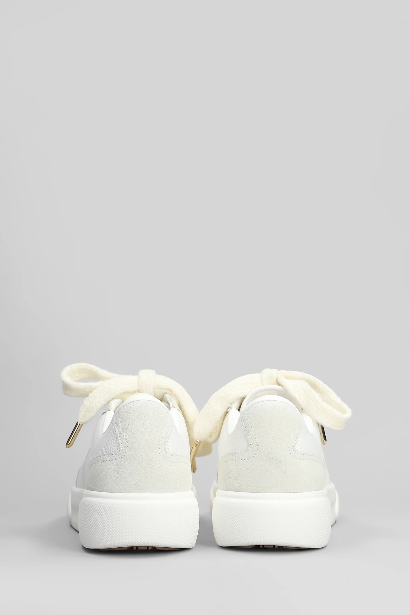 Del mer Sneakers in white suede and leather - Image 4
