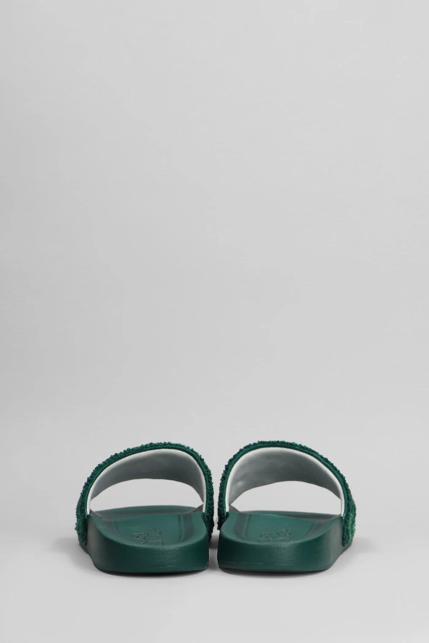 Flats in green polyester - Image 4