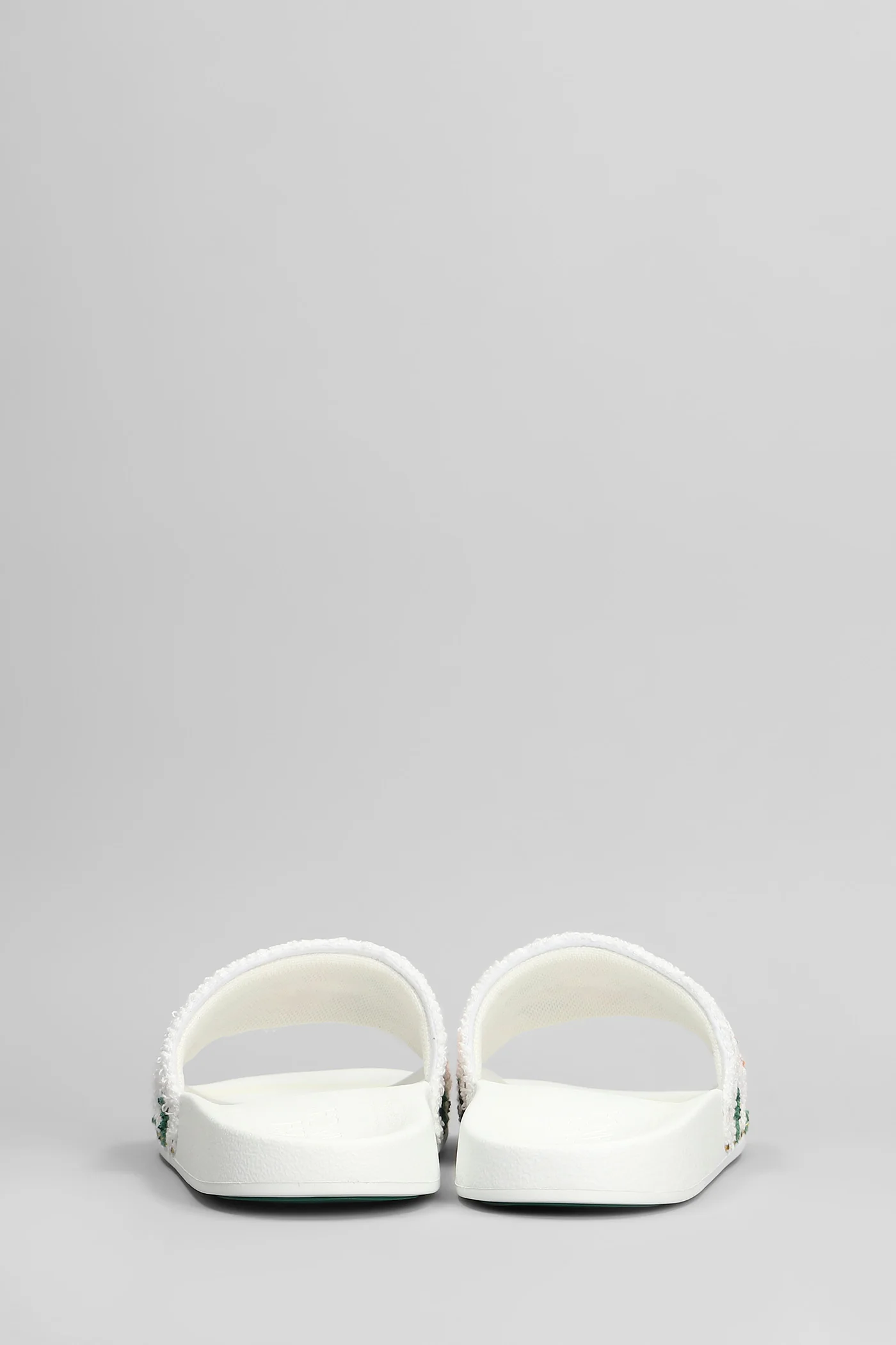 Flats in white polyester - Image 4