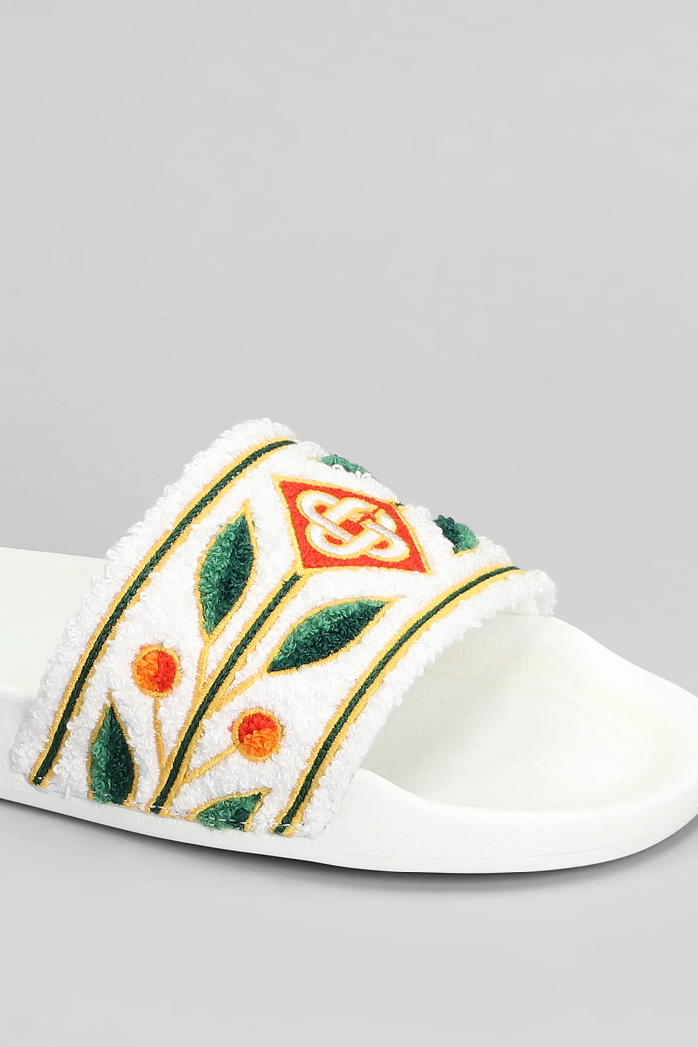 Flats in white polyester - Image 5
