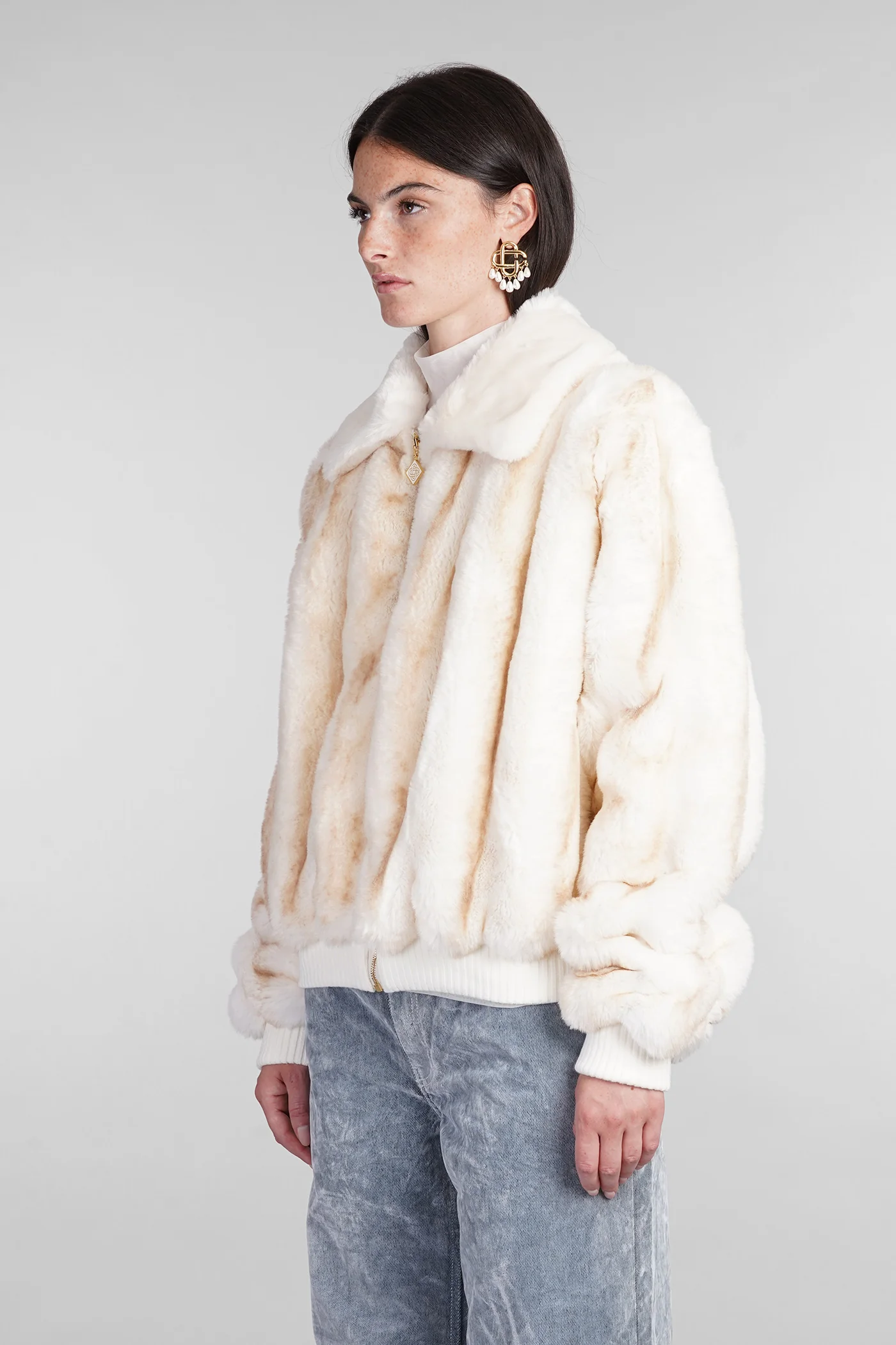 Fur & Shearling in beige polyester - Image 4