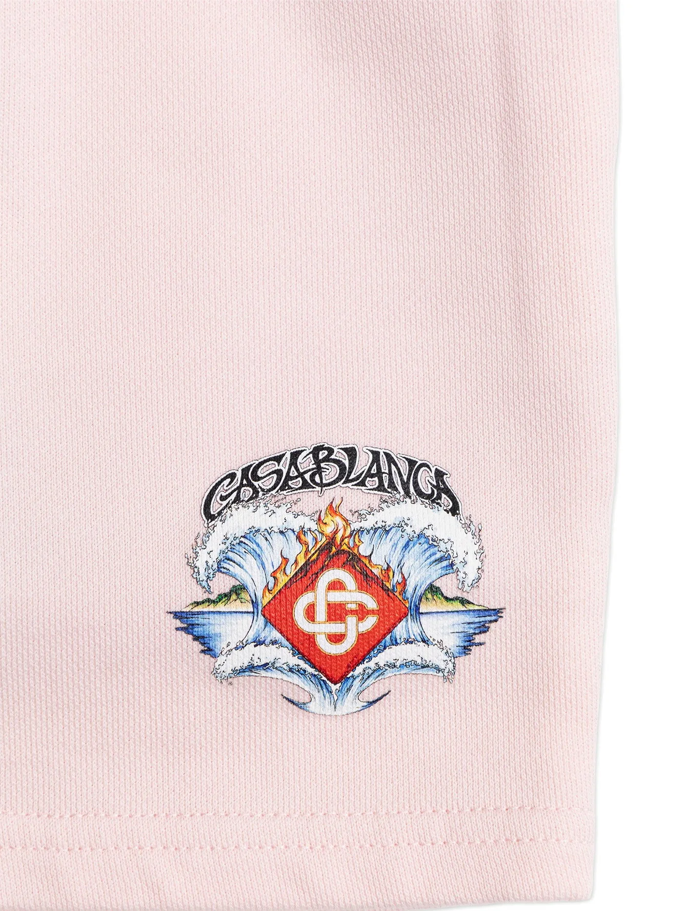 Shorts in rose-pink cotton - Image 3