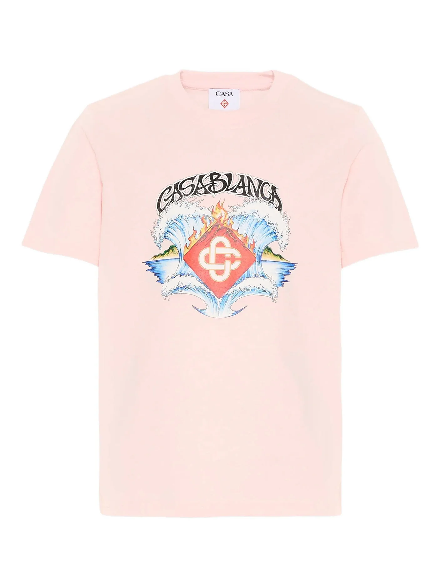 T-Shirt in rose-pink cotton