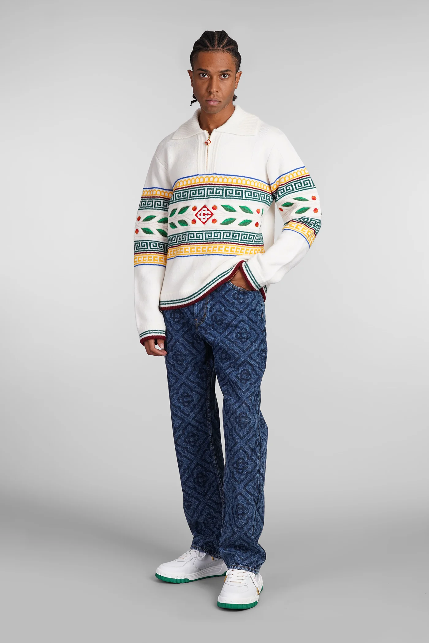 Knitwear in beige wool - Image 2