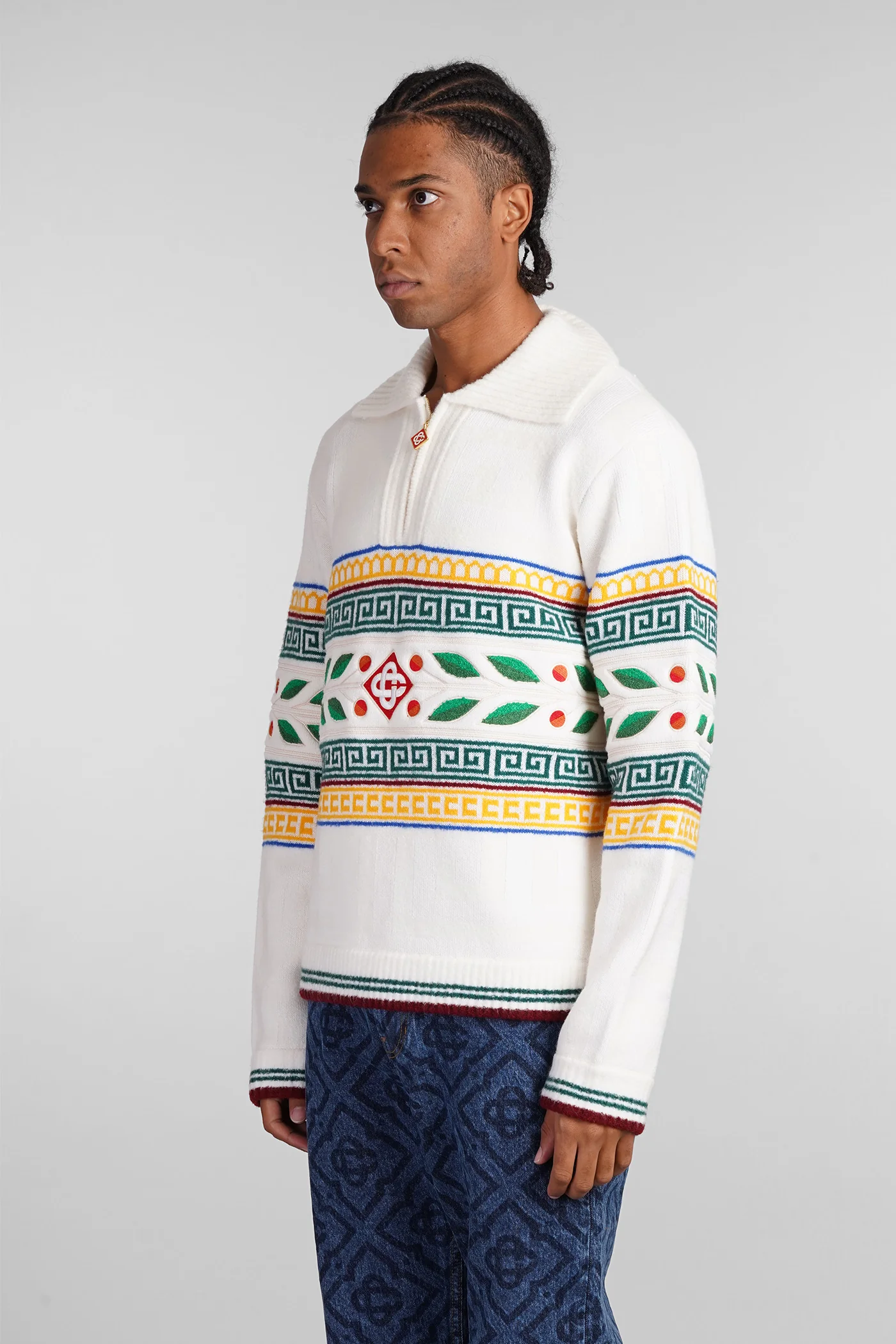 Knitwear in beige wool - Image 4