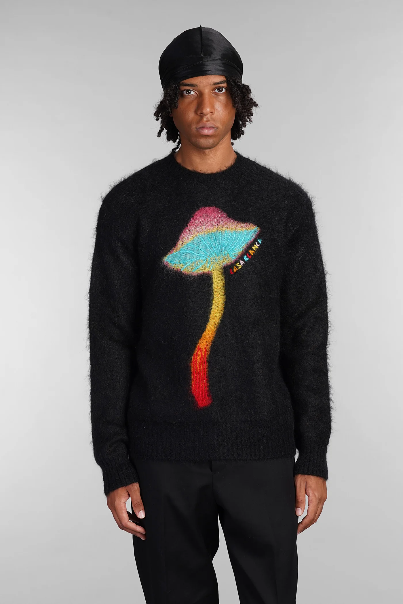 Knitwear in black nylon