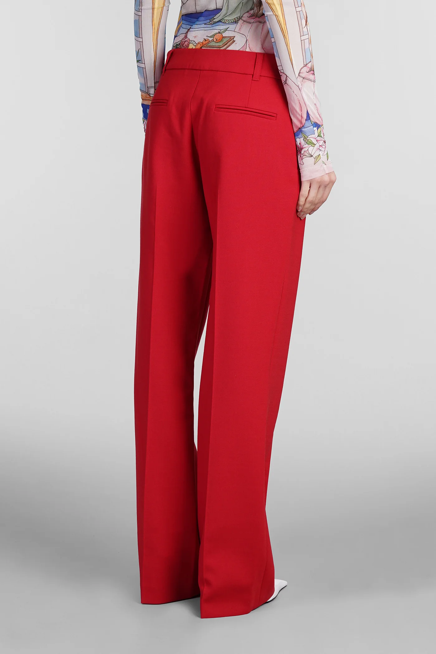 Pants in red wool - Image 3