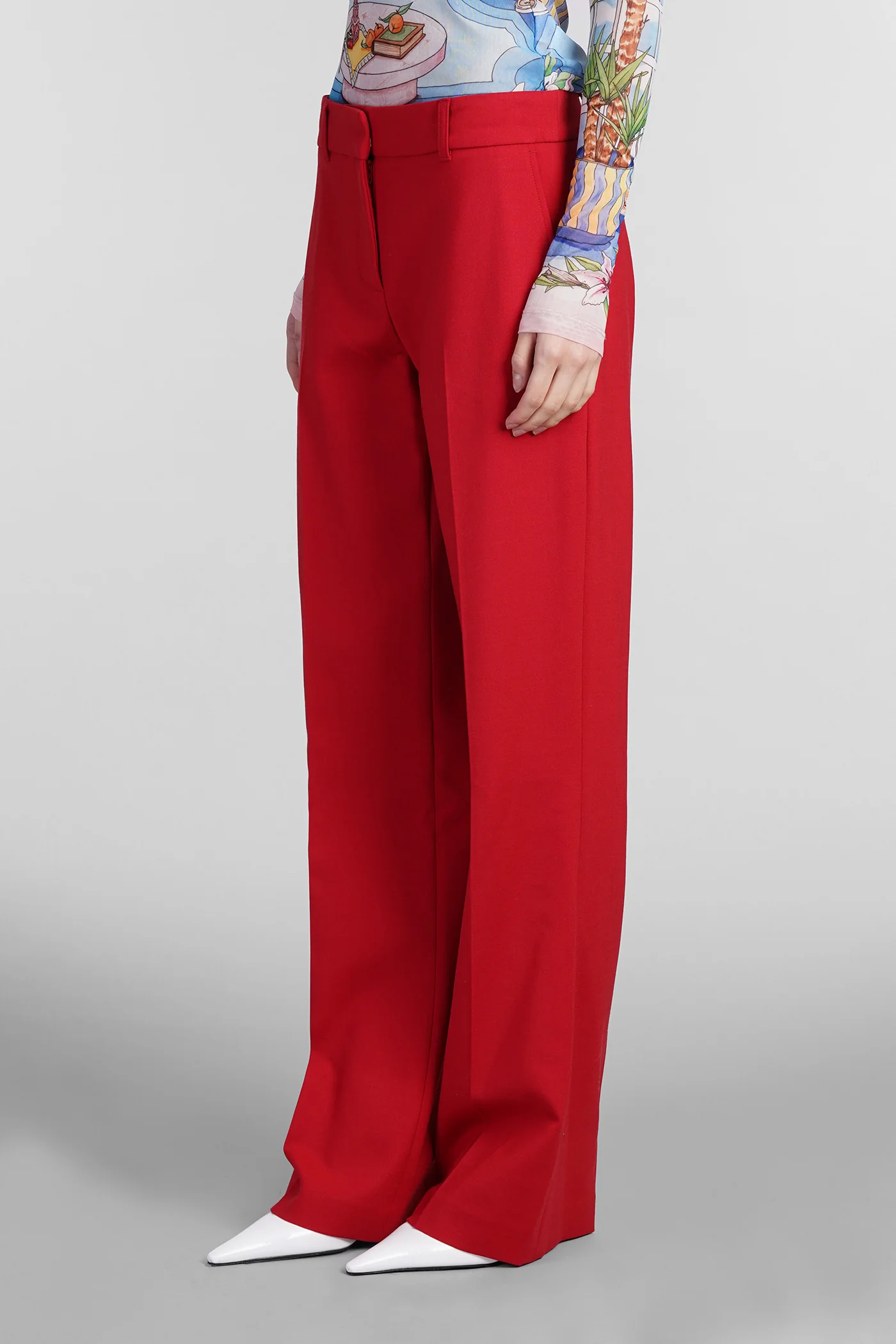 Pants in red wool - Image 4